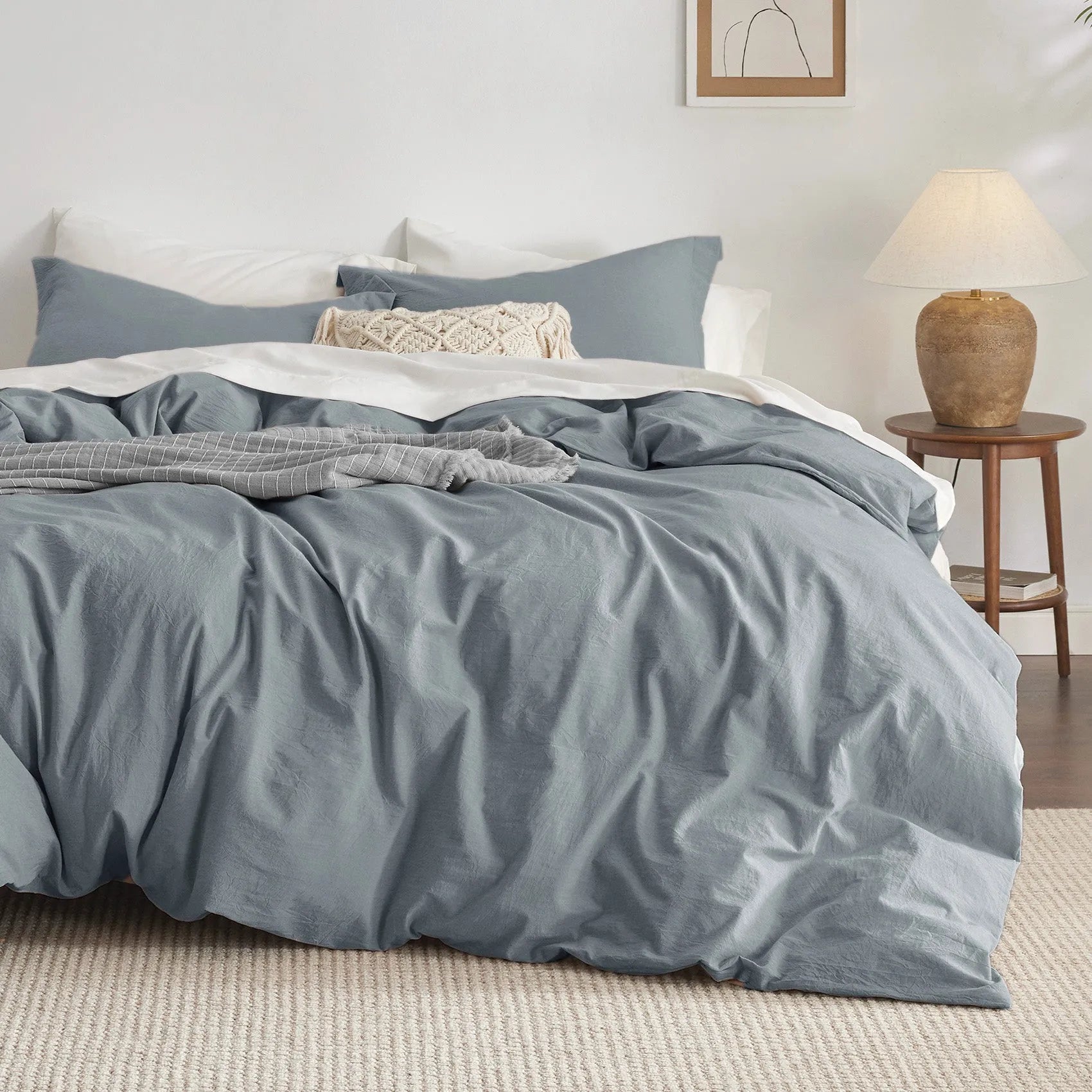PureWoven™ Washed Cotton Duvet Cover Set