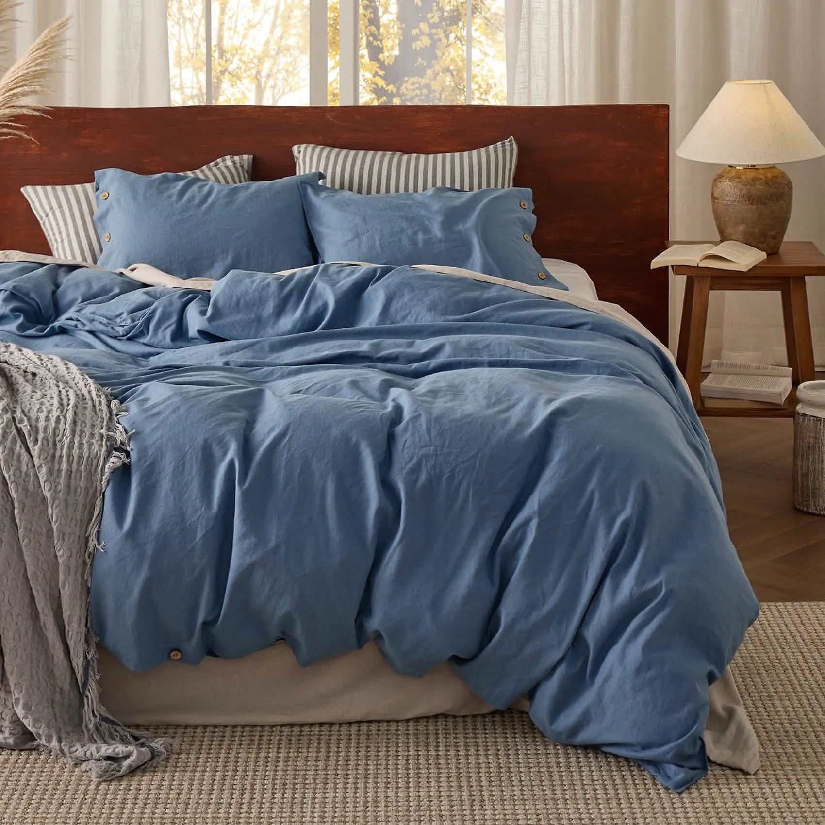 PureWoven™ Cotton-Linen Blend Duvet Cover Set