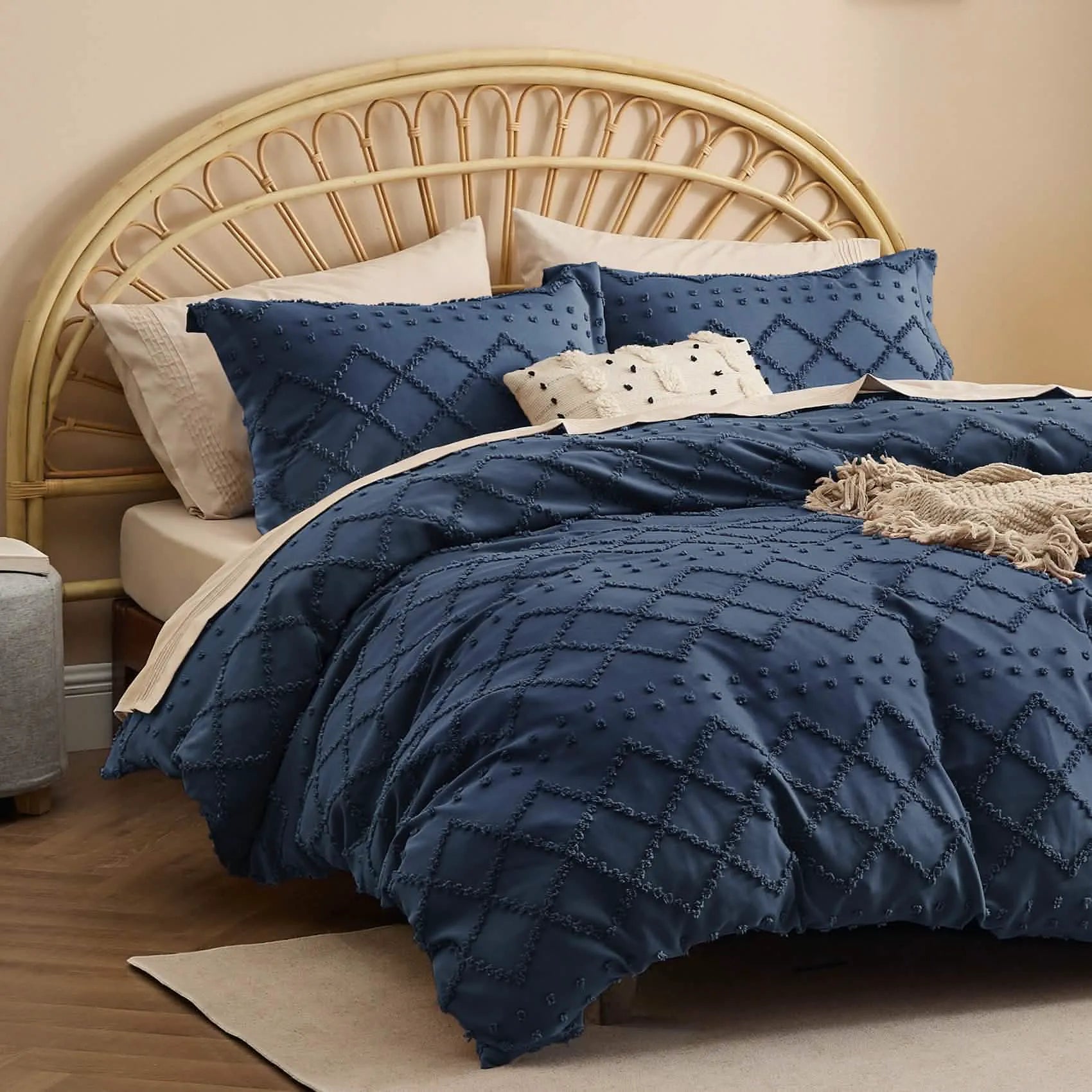 Boho Embroidery Duvet Cover Set