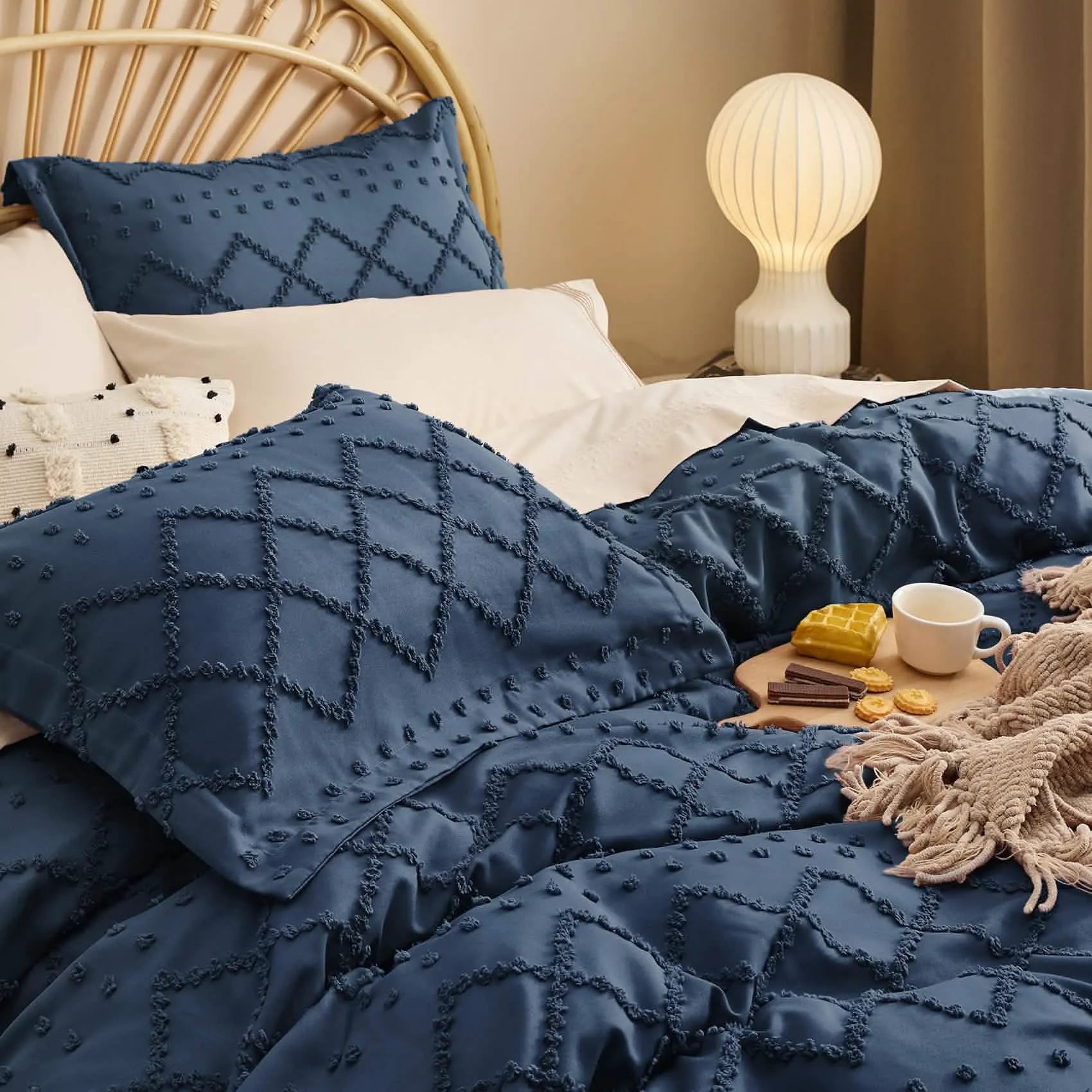 Boho Embroidery Duvet Cover Set
