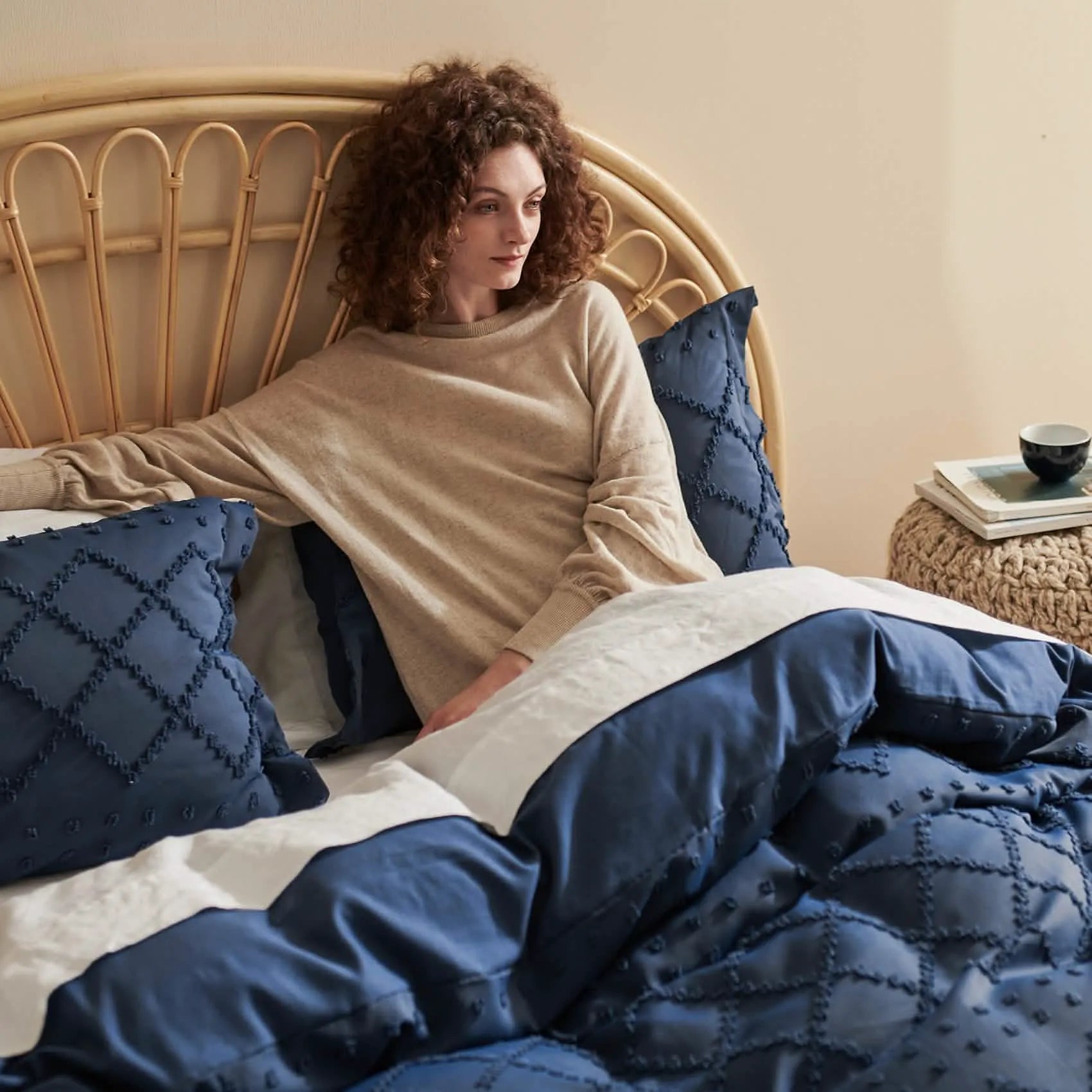 Boho Embroidery Duvet Cover Set