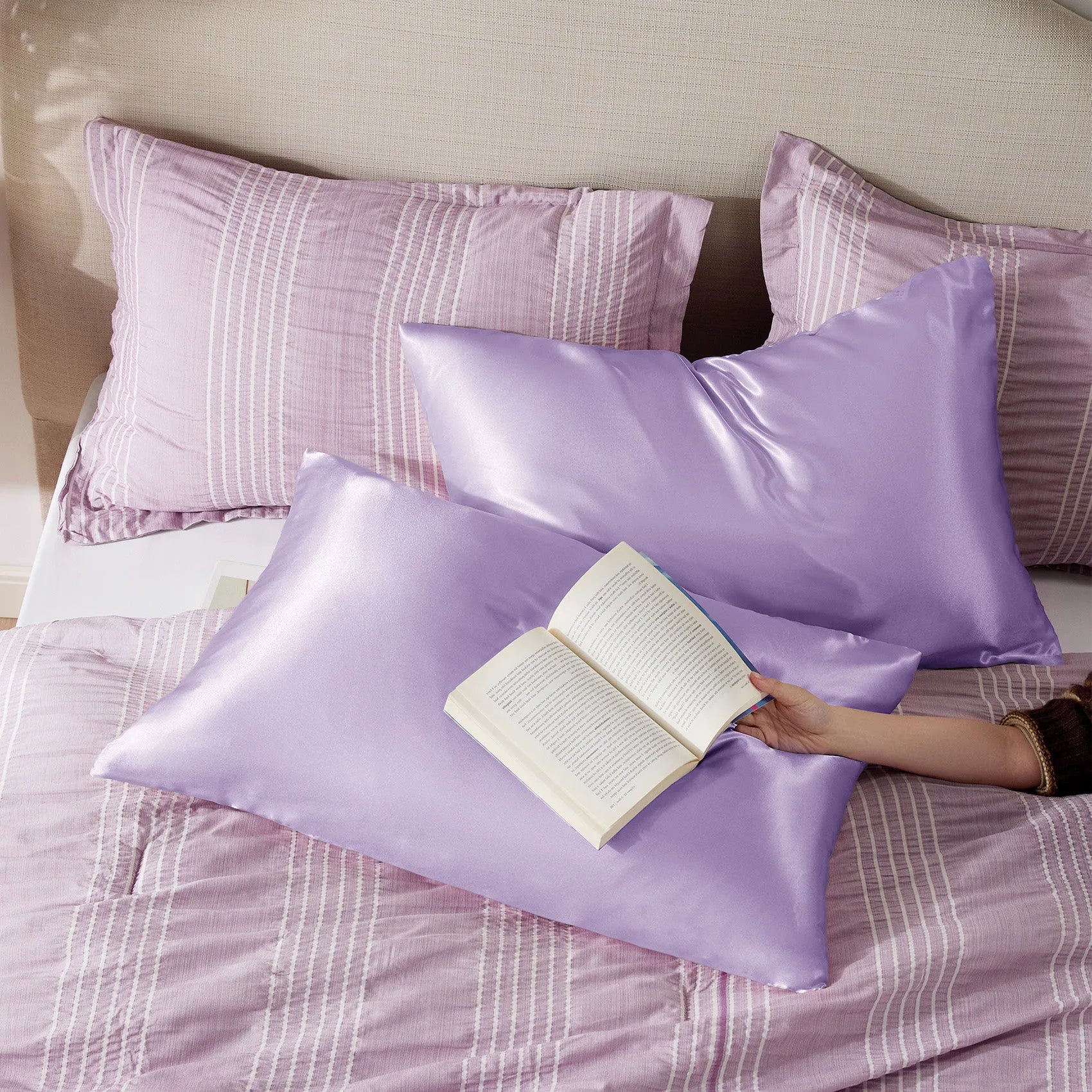 Luxurious Solid Satin Pillowcase