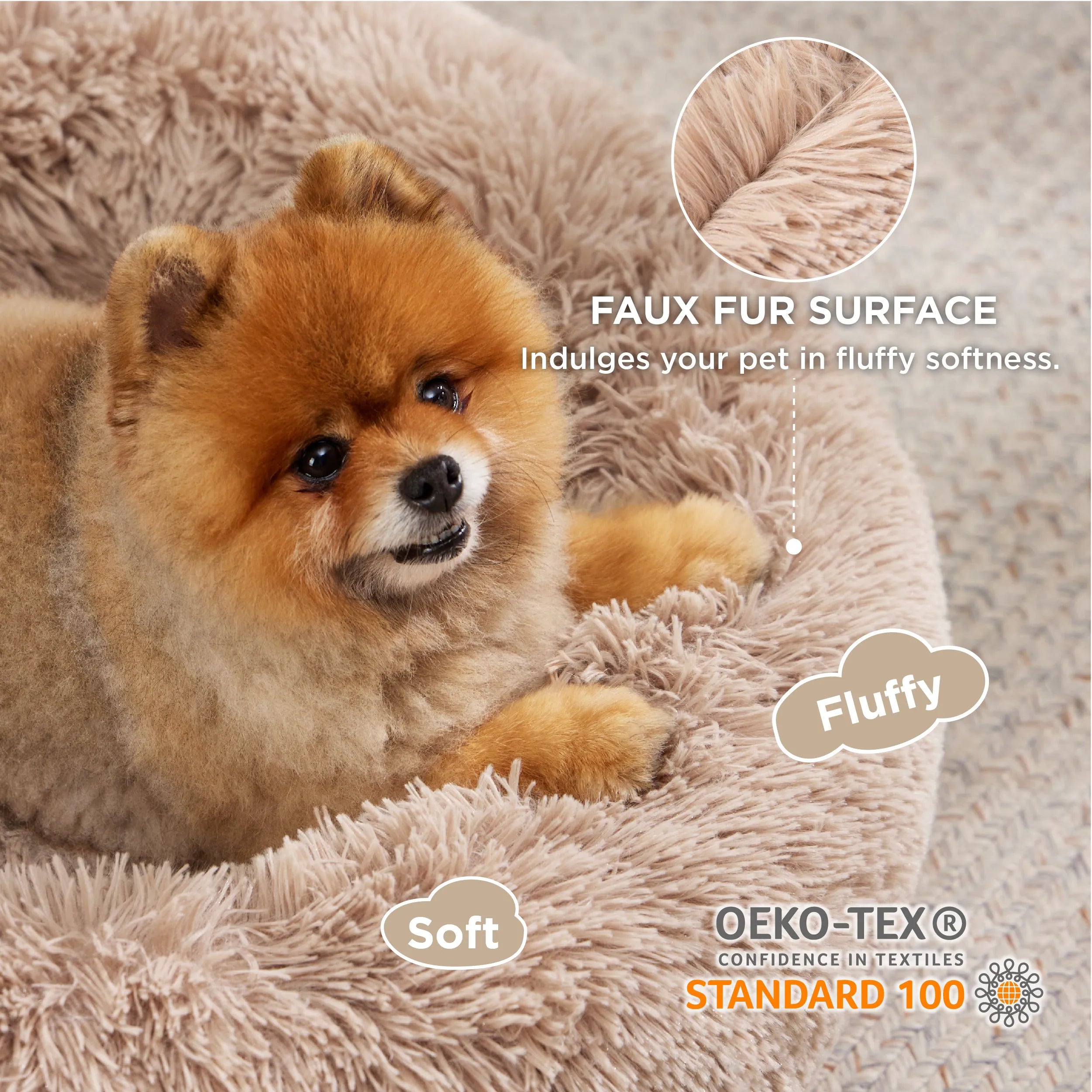 Calming Donut Bed for Pets
