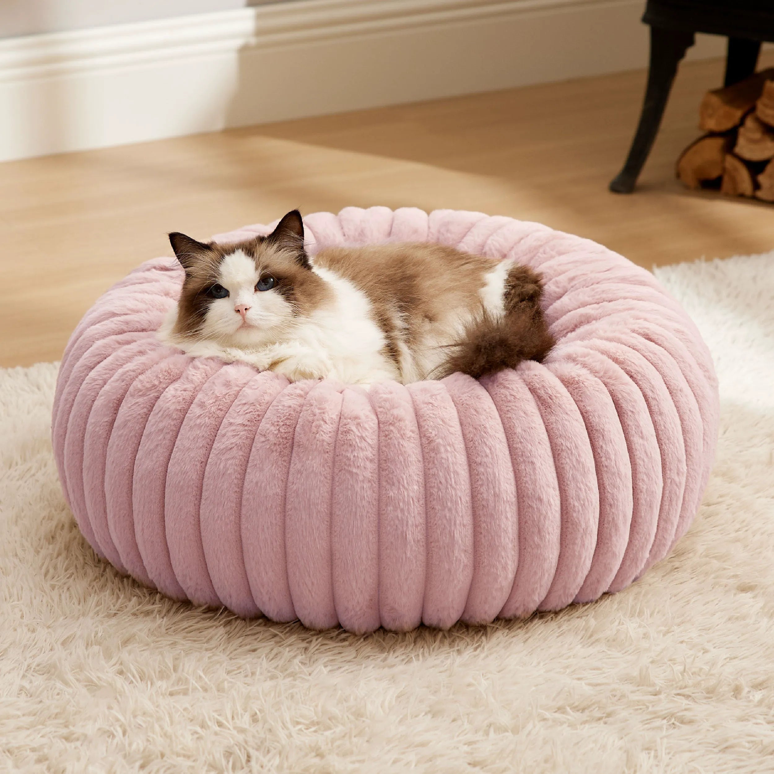 ComfyFleece™ Donut Dog Bed