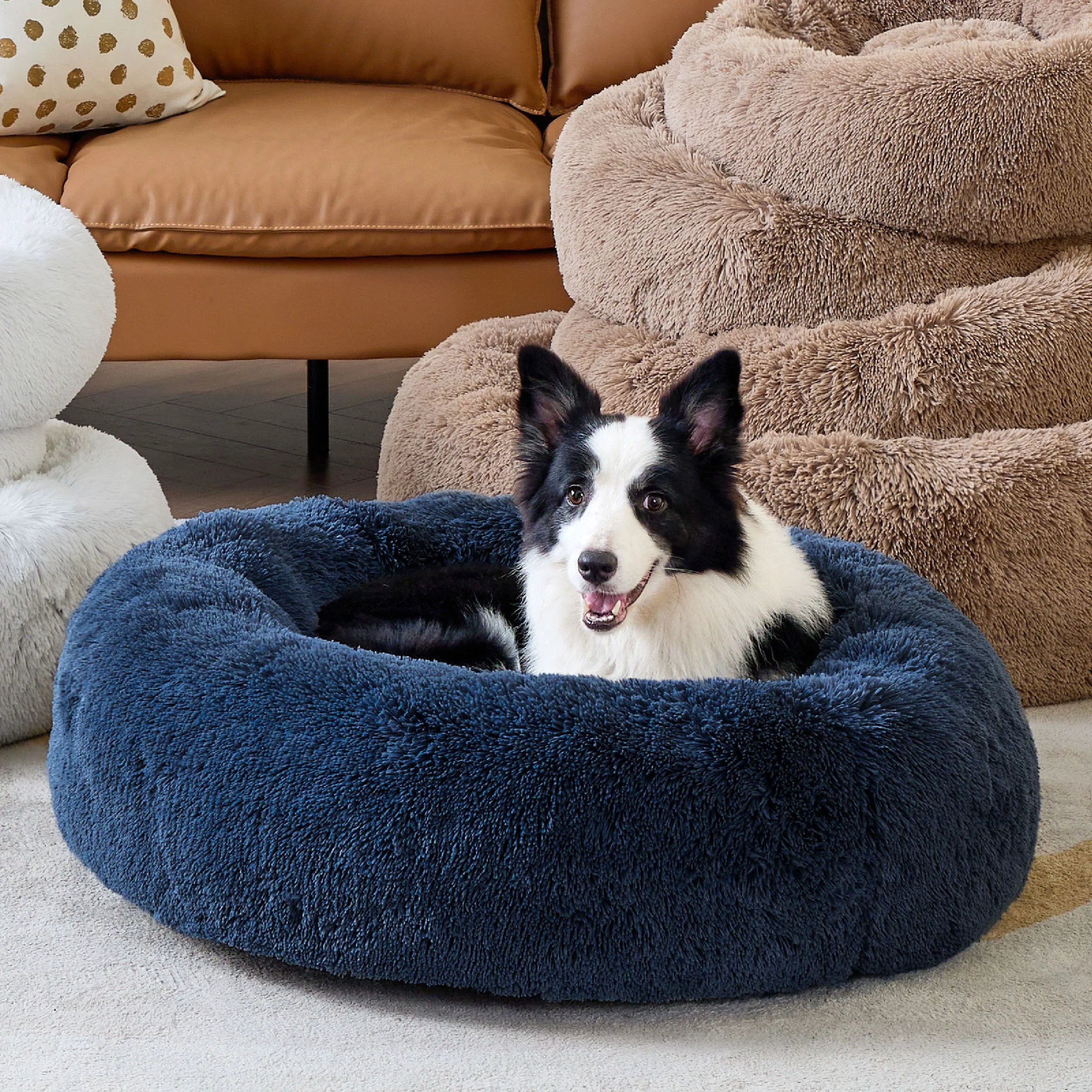 Calming Donut Bed for Pets