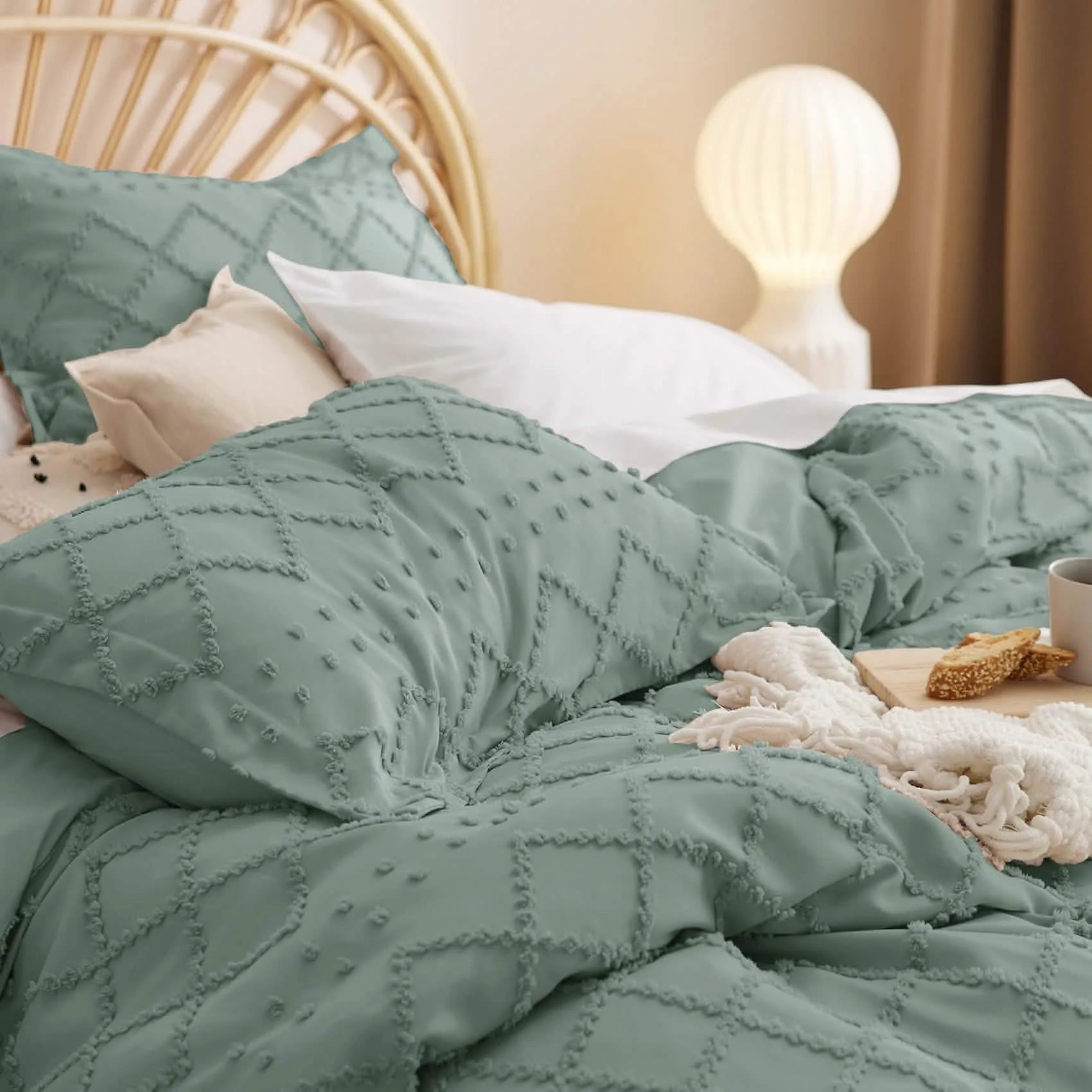 Boho Embroidery Duvet Cover Set