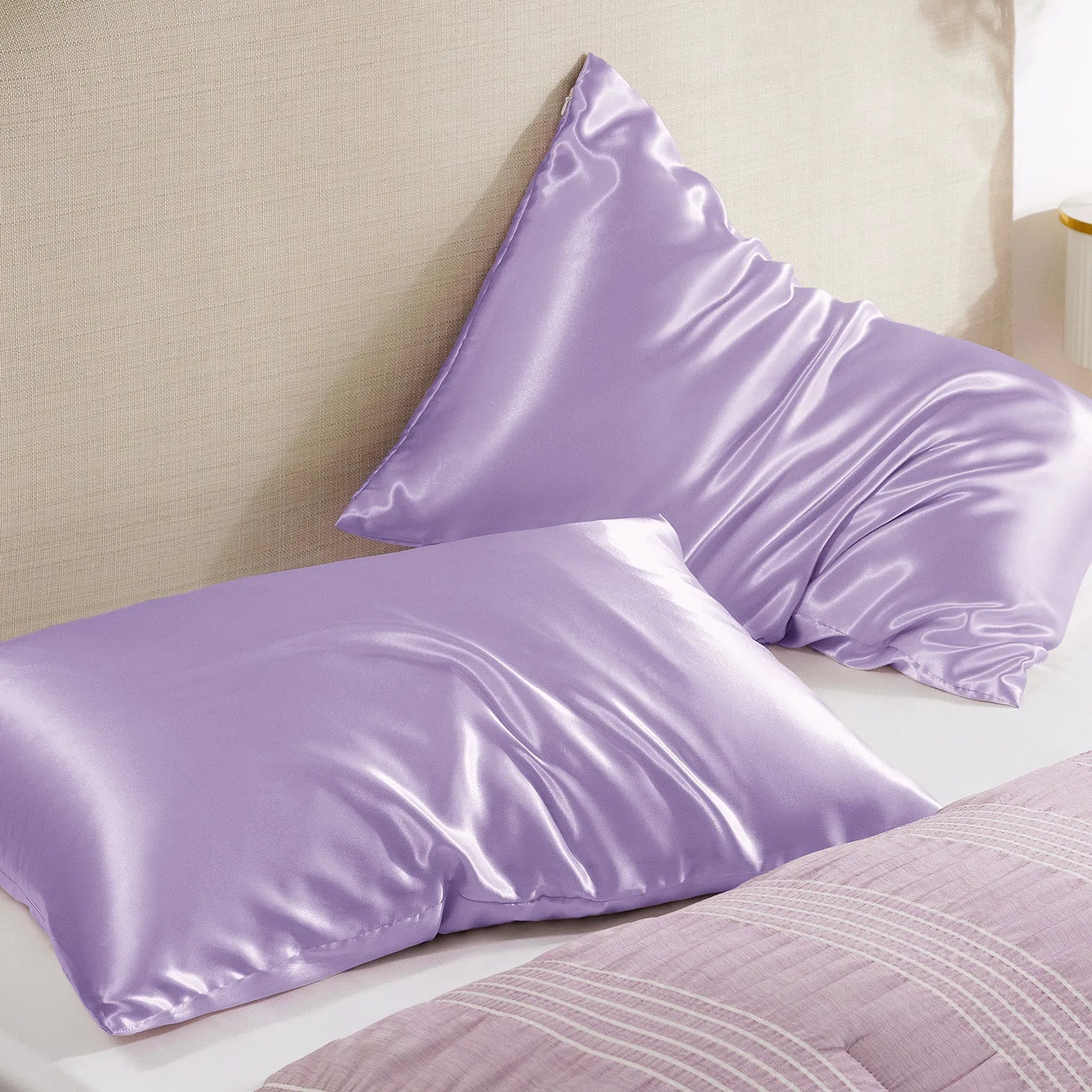 Luxurious Solid Satin Pillowcase