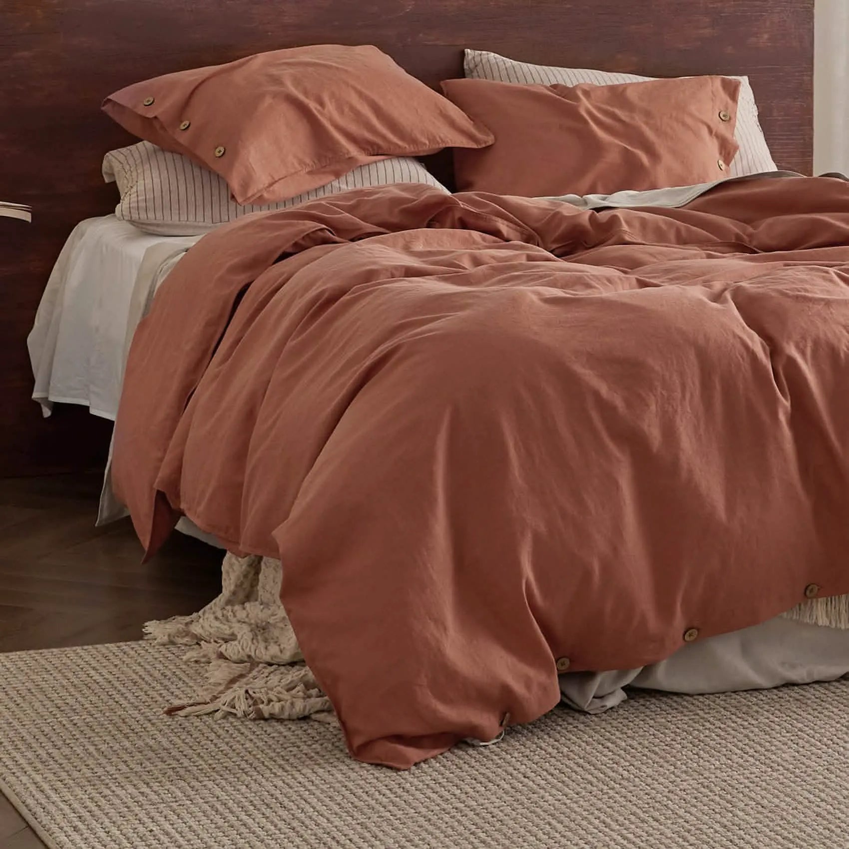 PureWoven™ Cotton-Linen Blend Duvet Cover Set