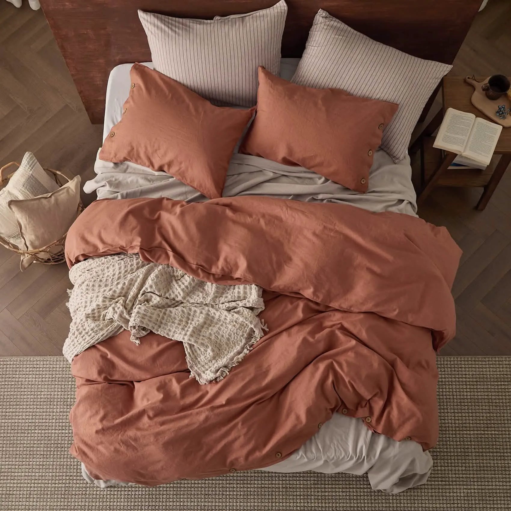 PureWoven™ Cotton-Linen Blend Duvet Cover Set