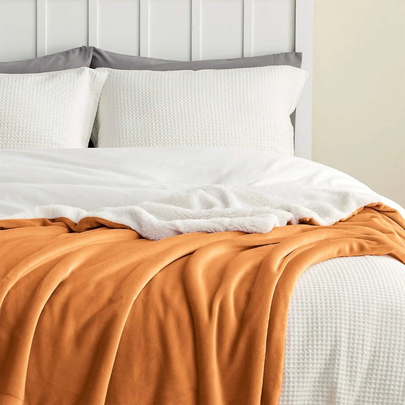 Cozy Sherpa Fleece Throw Blanket