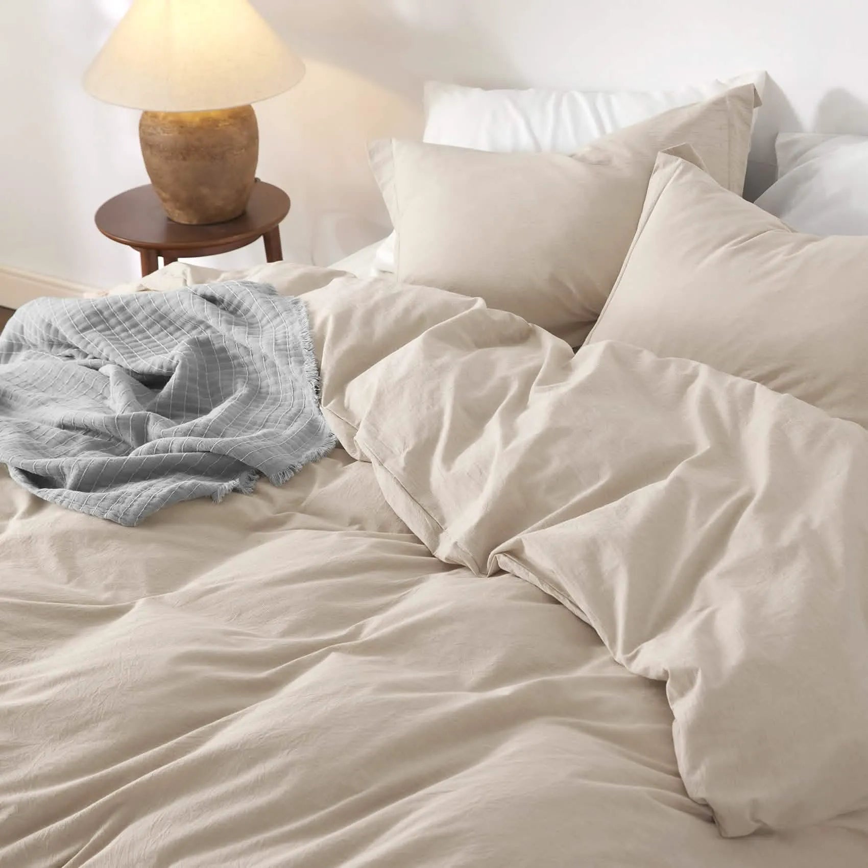 PureWoven™ Washed Cotton Duvet Cover Set