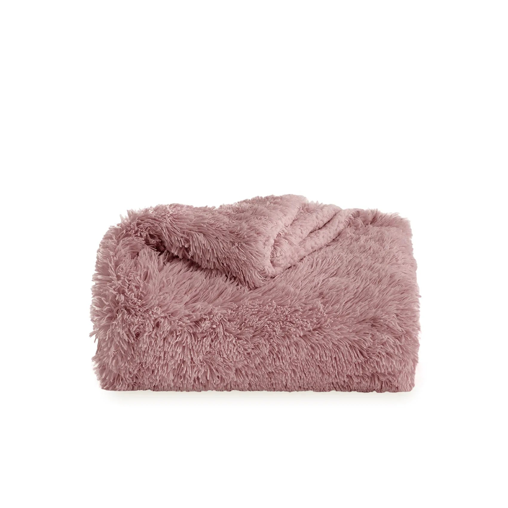 Fuzzy Faux Fur Throw Blanket
