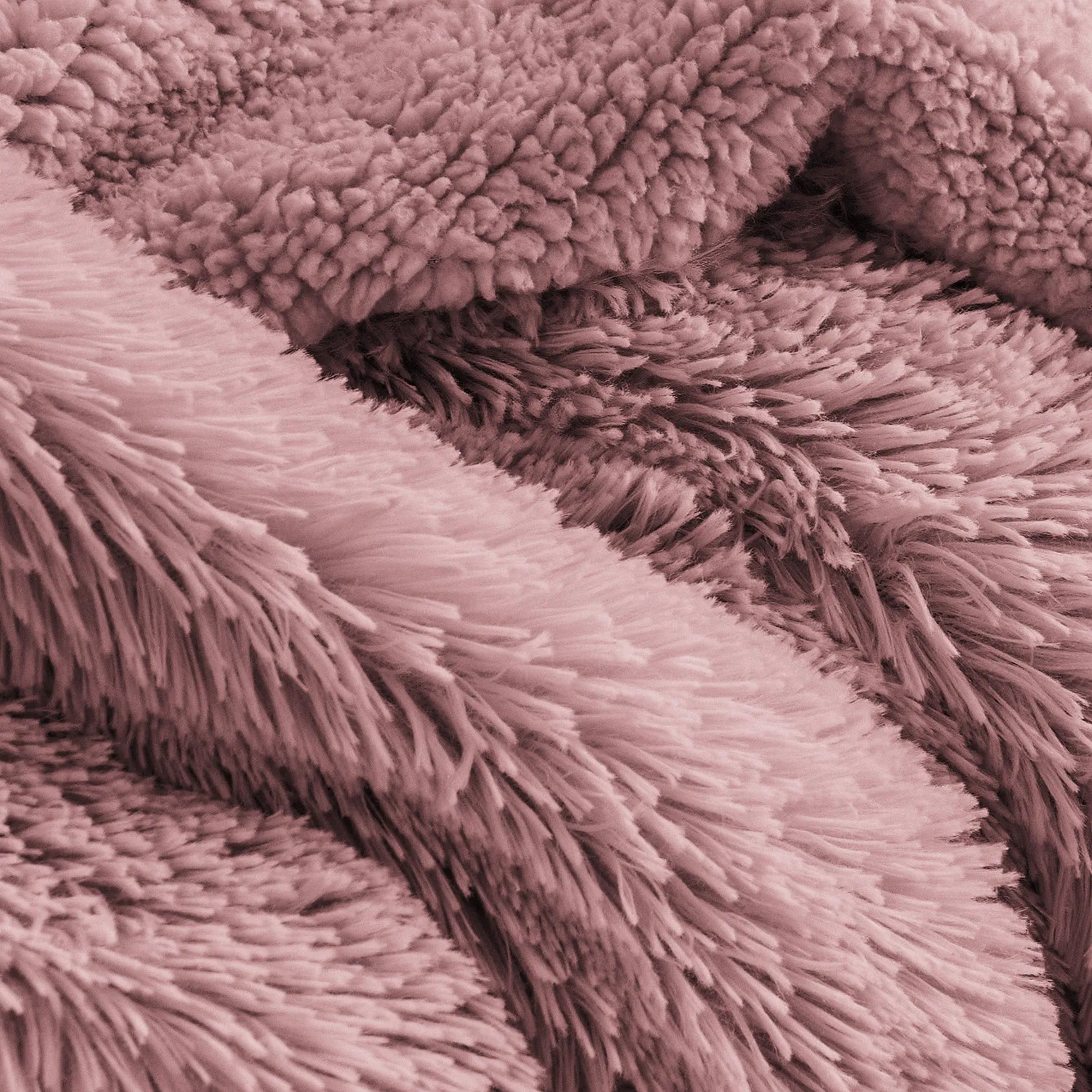 Fuzzy Faux Fur Throw Blanket