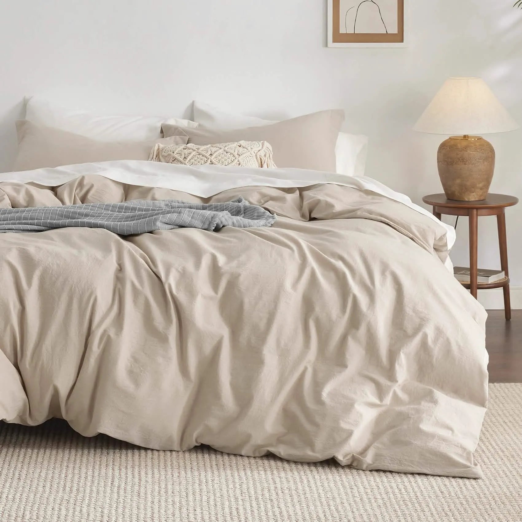 PureWoven™ Washed Cotton Duvet Cover Set