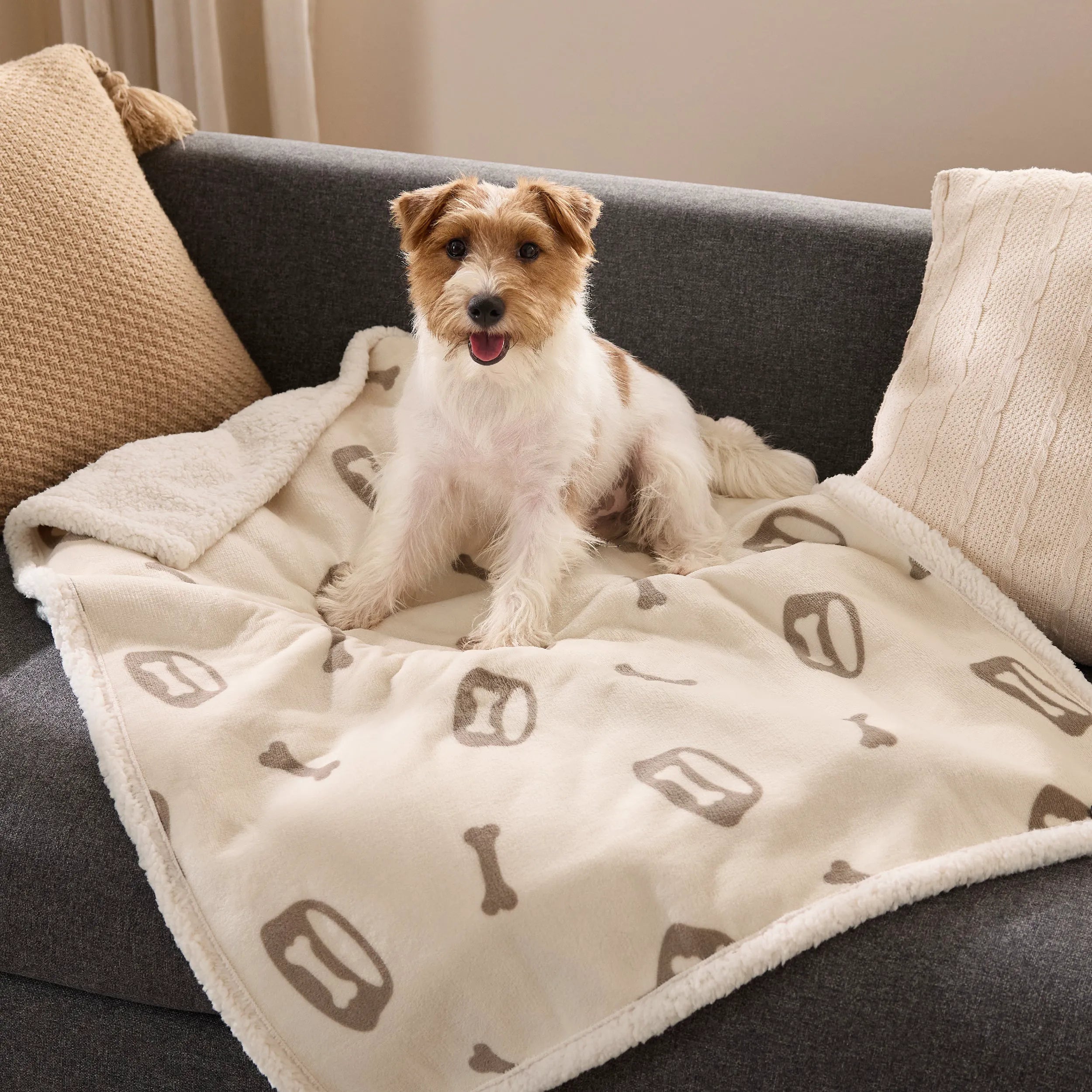 Reversible Waterproof Sherpa Blanket