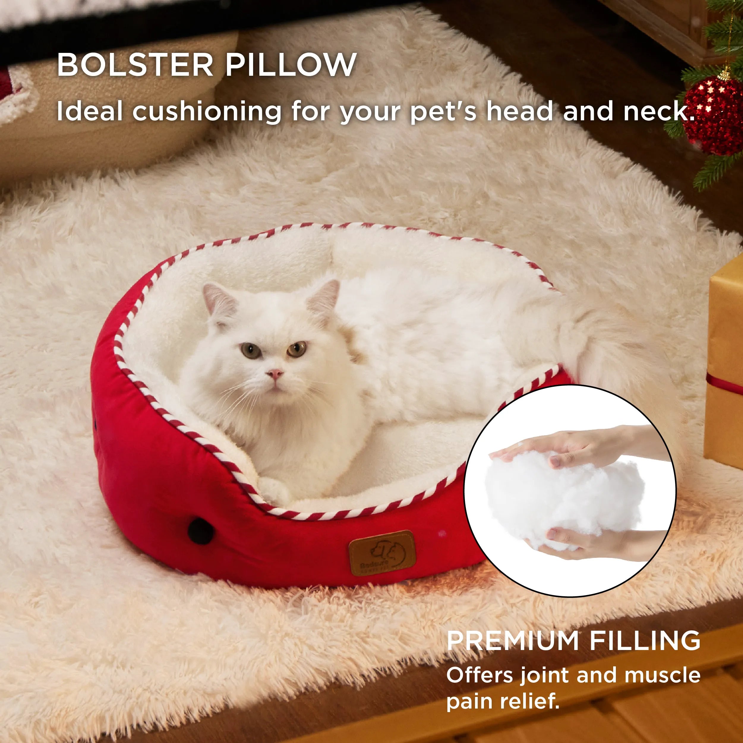 Round Solid Pet Bed