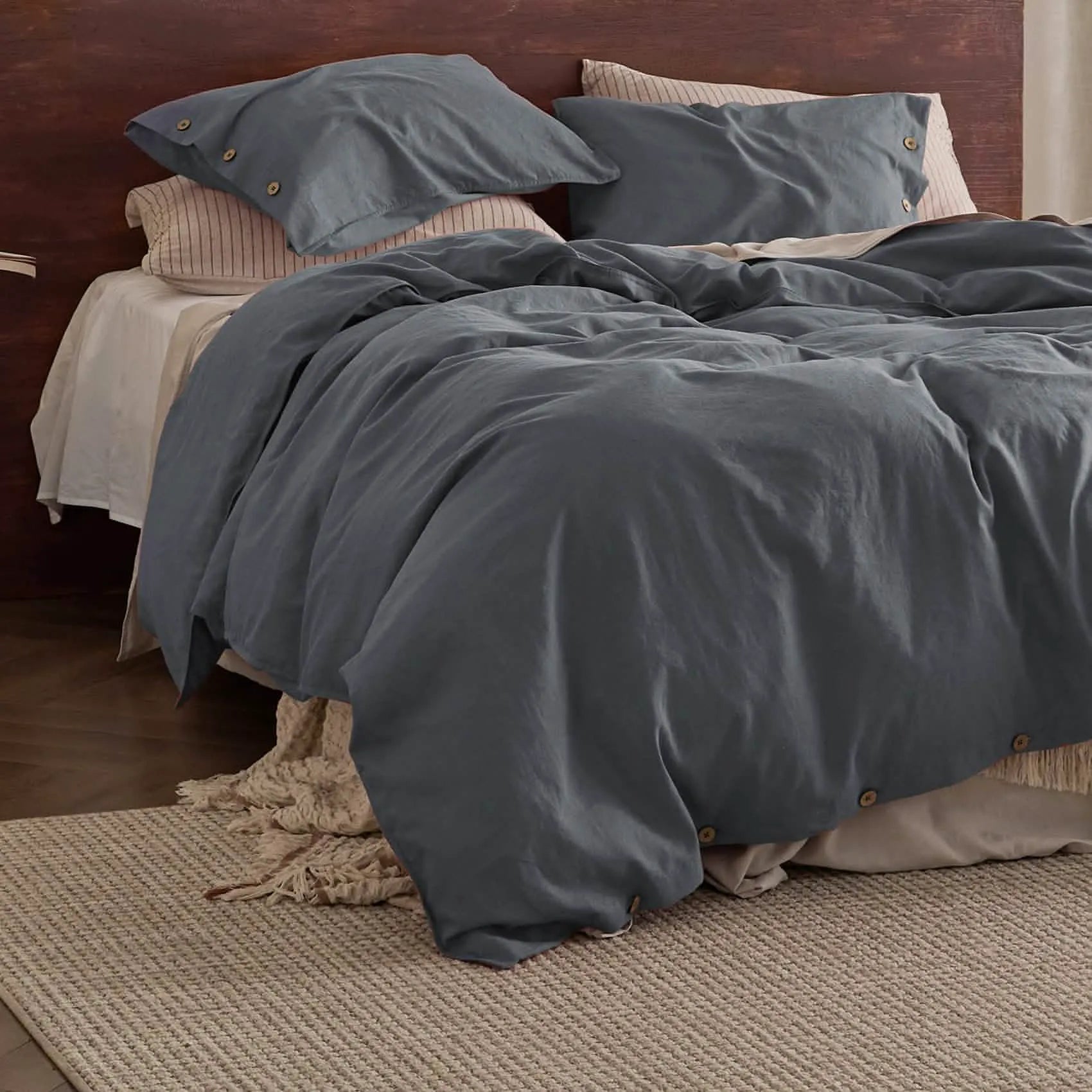 PureWoven™ Cotton-Linen Blend Duvet Cover Set