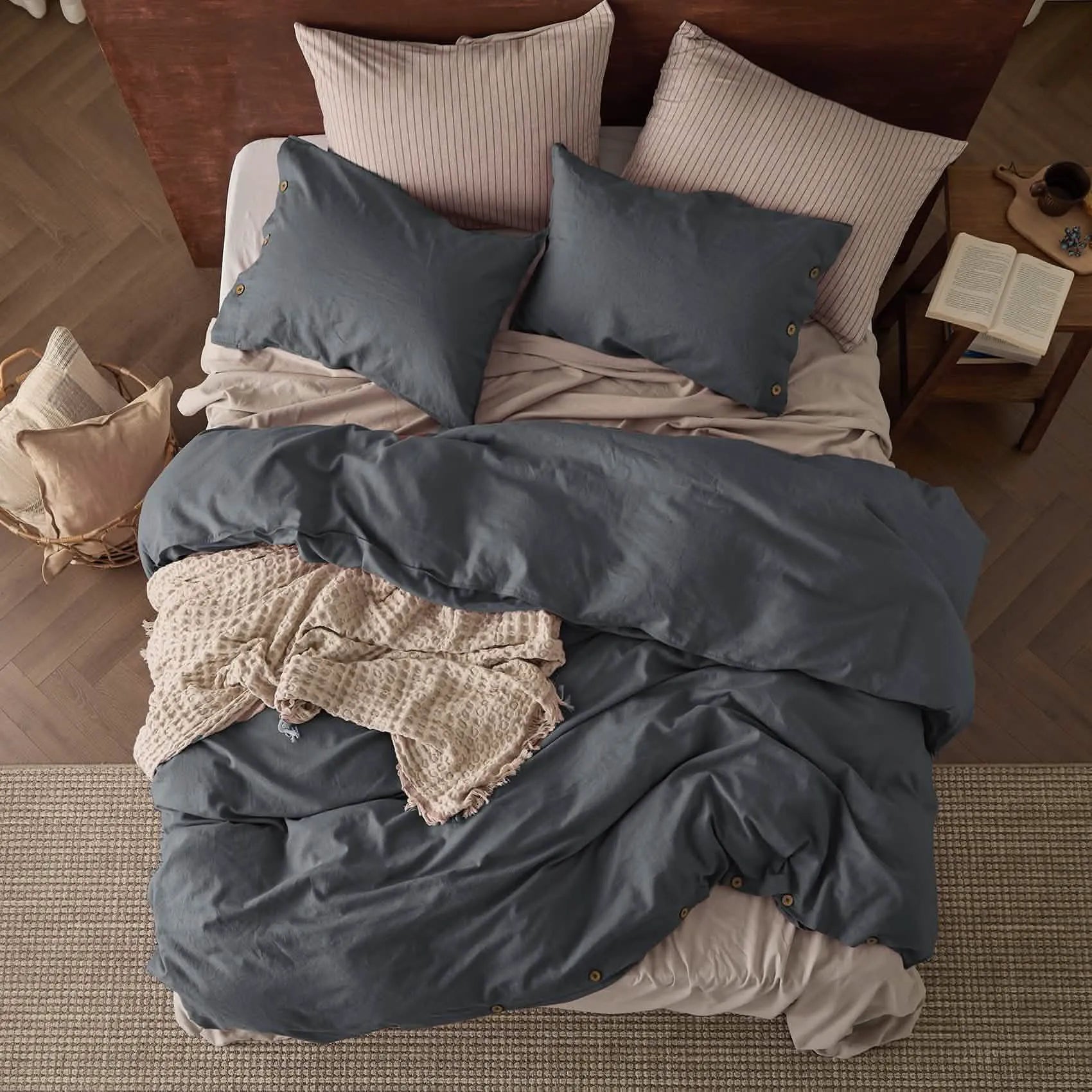 PureWoven™ Cotton-Linen Blend Duvet Cover Set