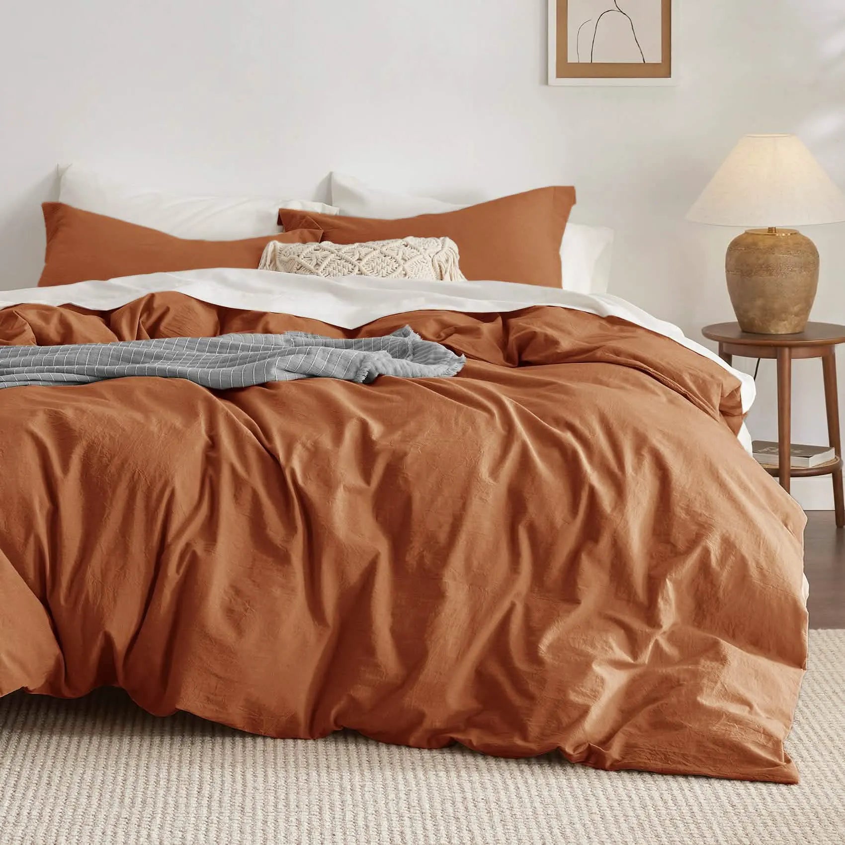 PureWoven™ Washed Cotton Duvet Cover Set