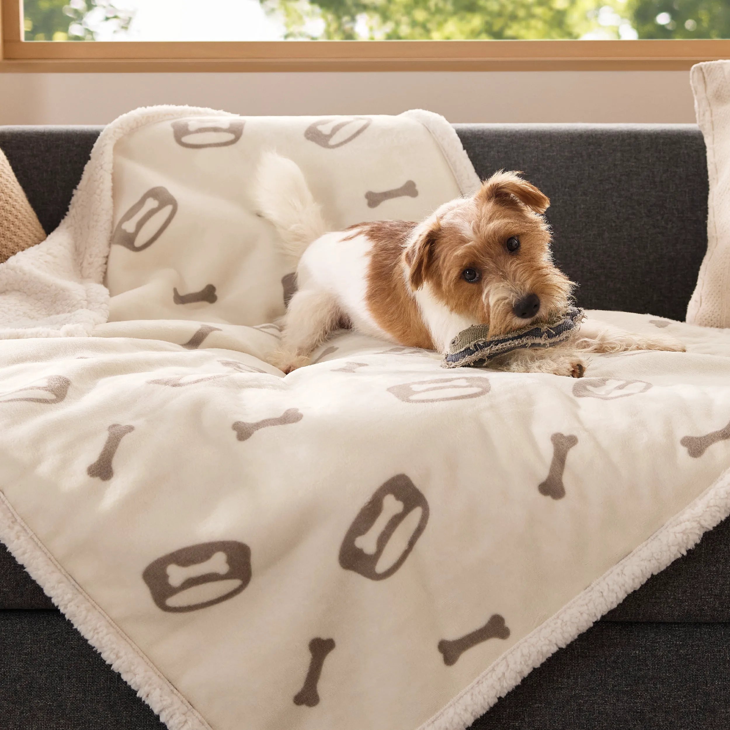Reversible Waterproof Sherpa Blanket