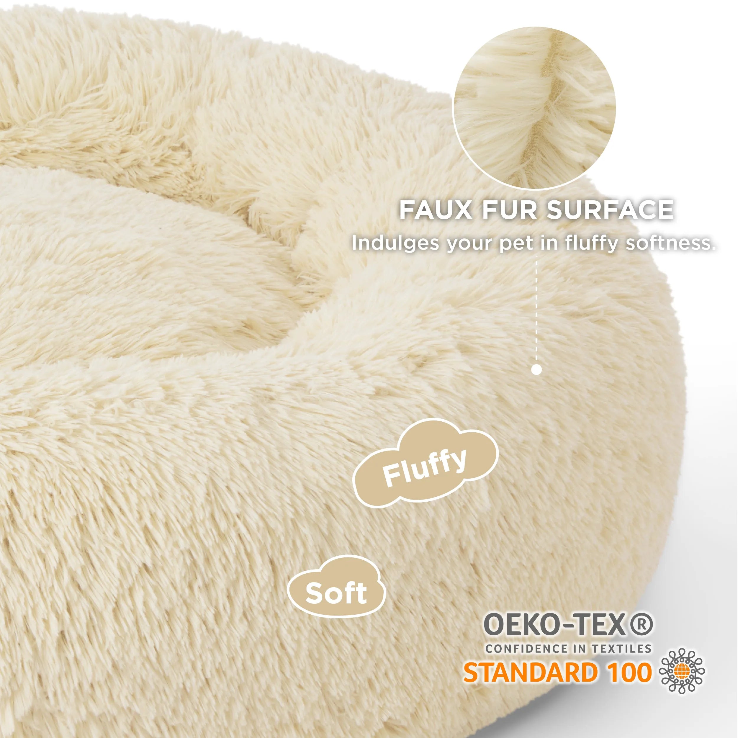 Calming Donut Bed for Pets