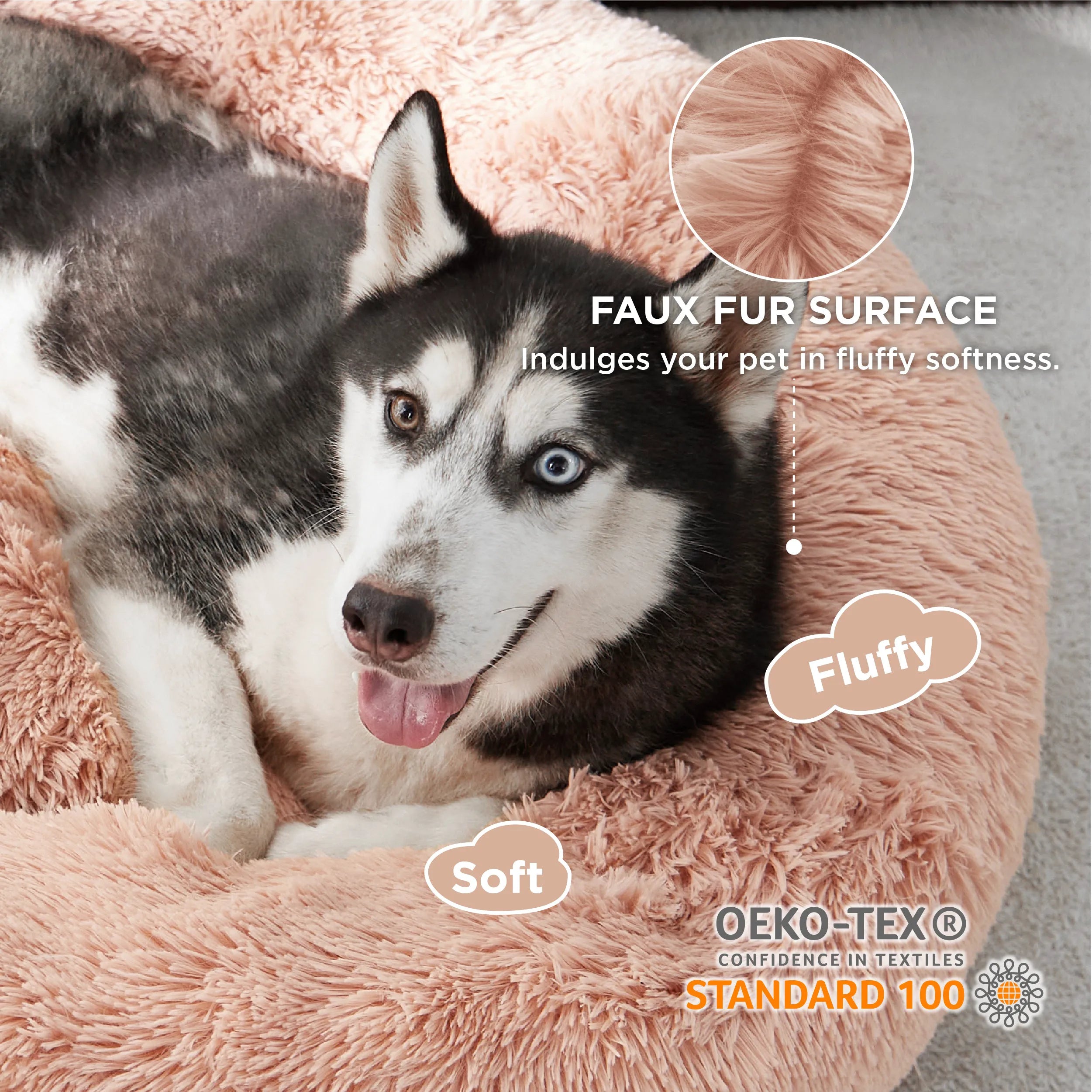 Calming Donut Bed for Pets