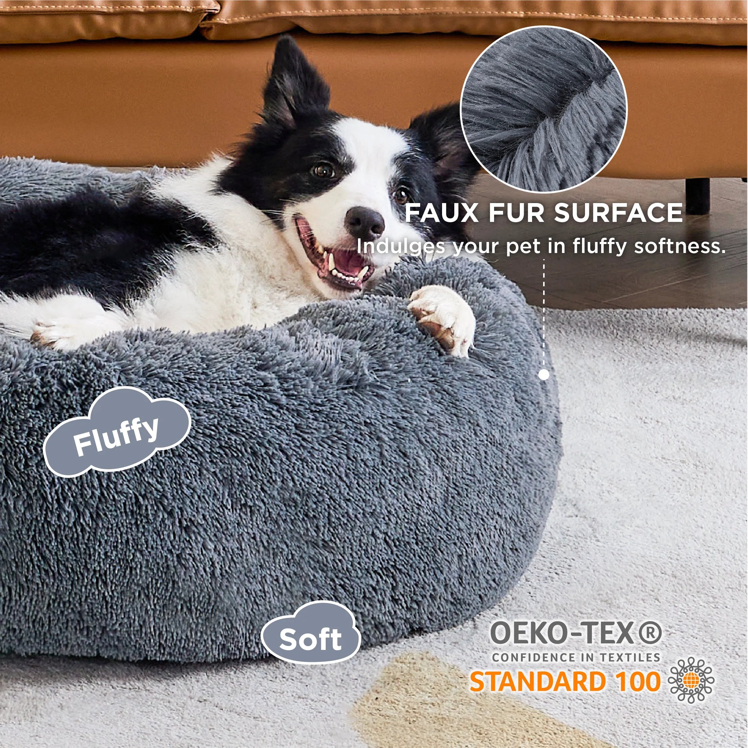 Calming Donut Bed for Pets