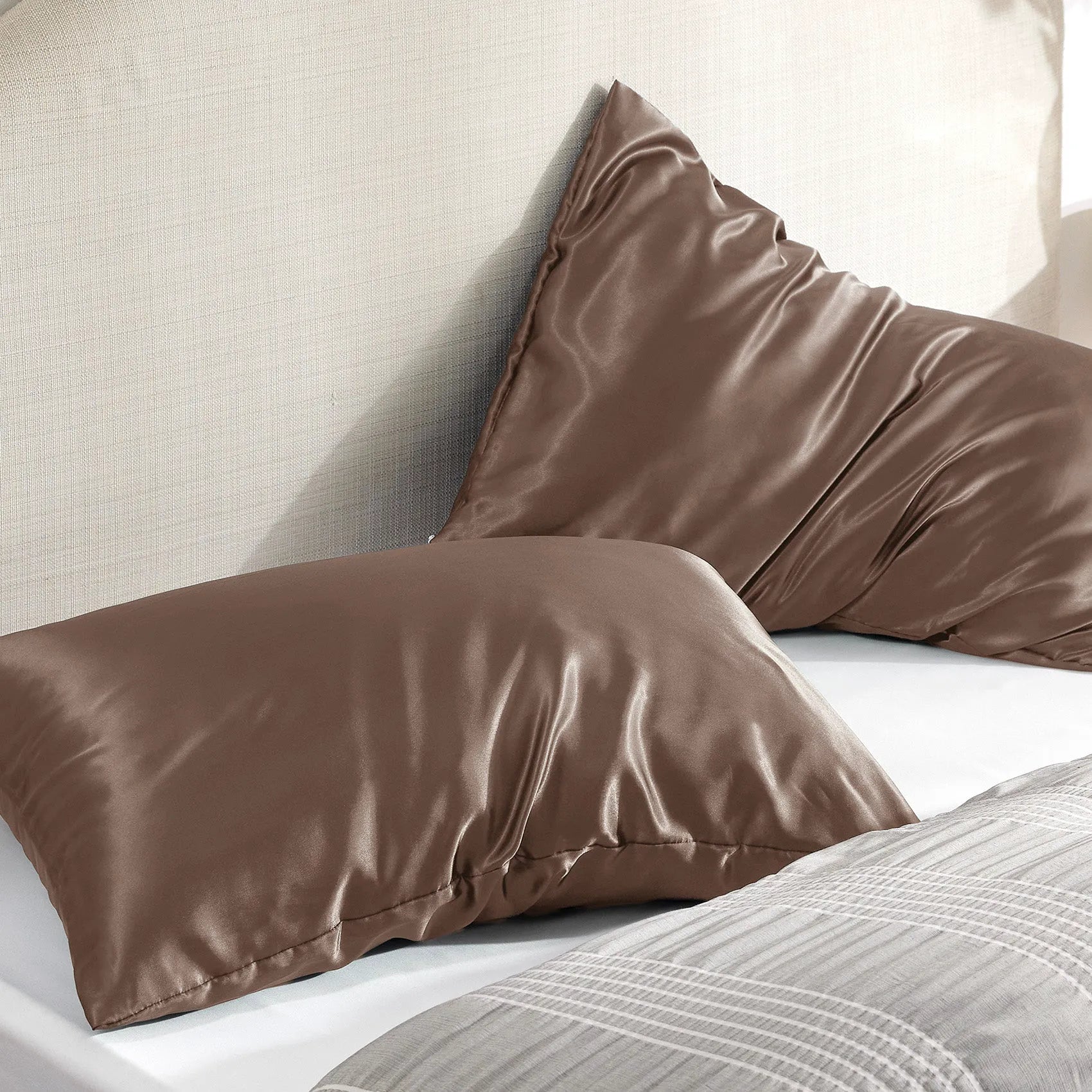 Luxurious Solid Satin Pillowcase