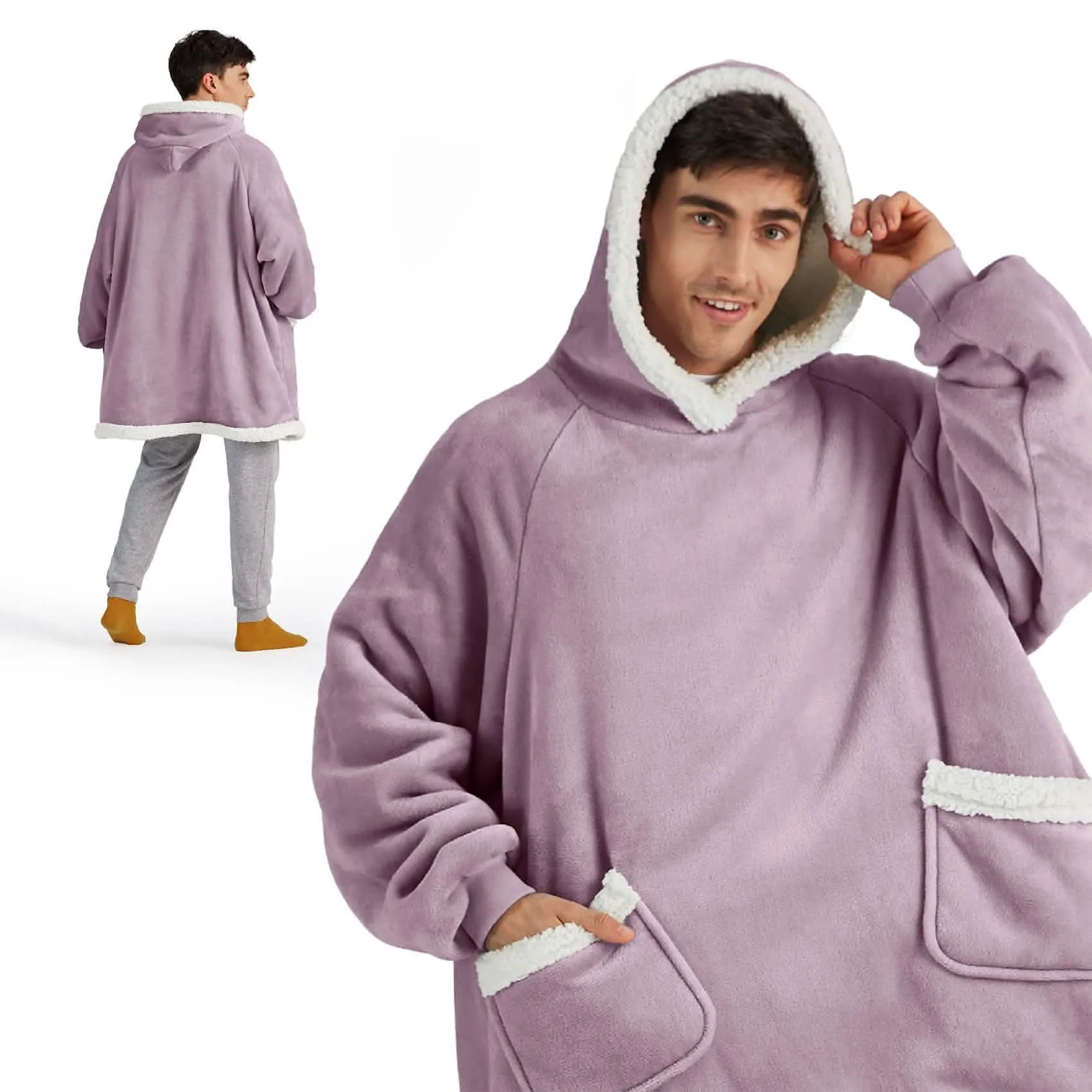 Sherpa Fleece Blanket Hoodie
