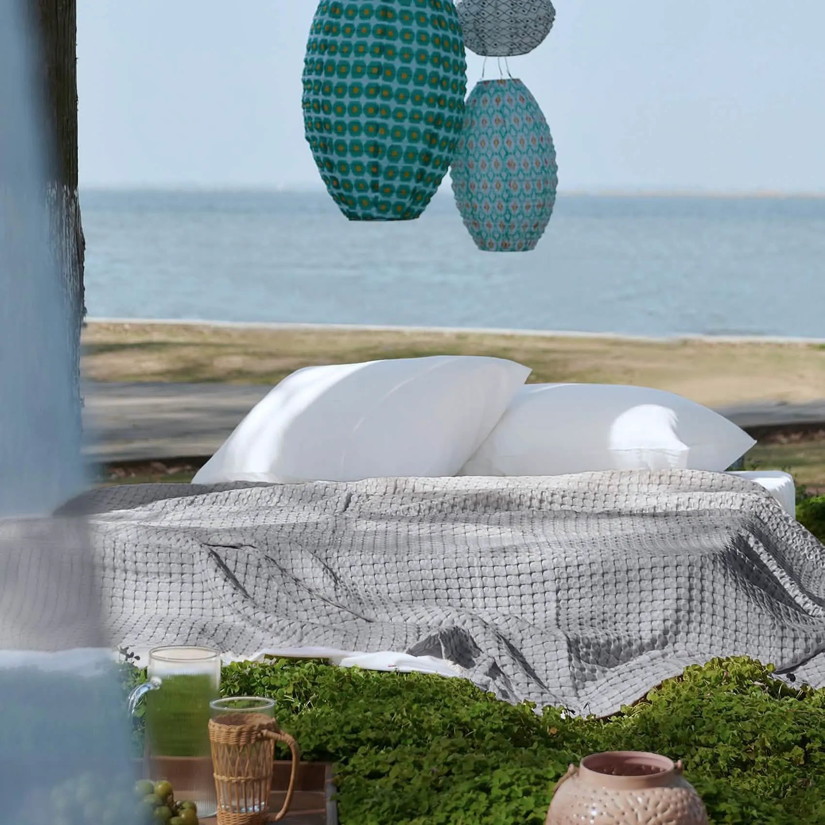 Bamboo Rayon Waffle Blanket