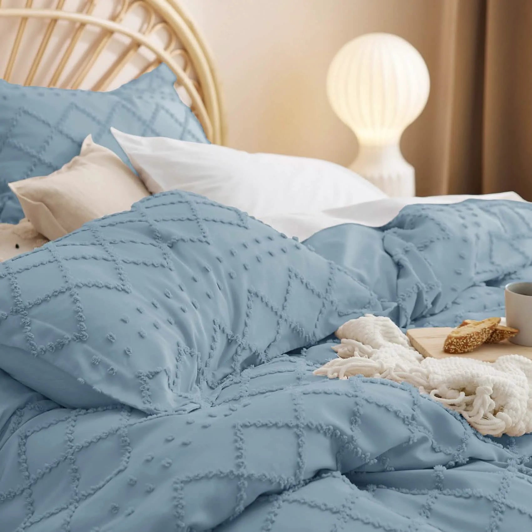 Boho Embroidery Duvet Cover Set
