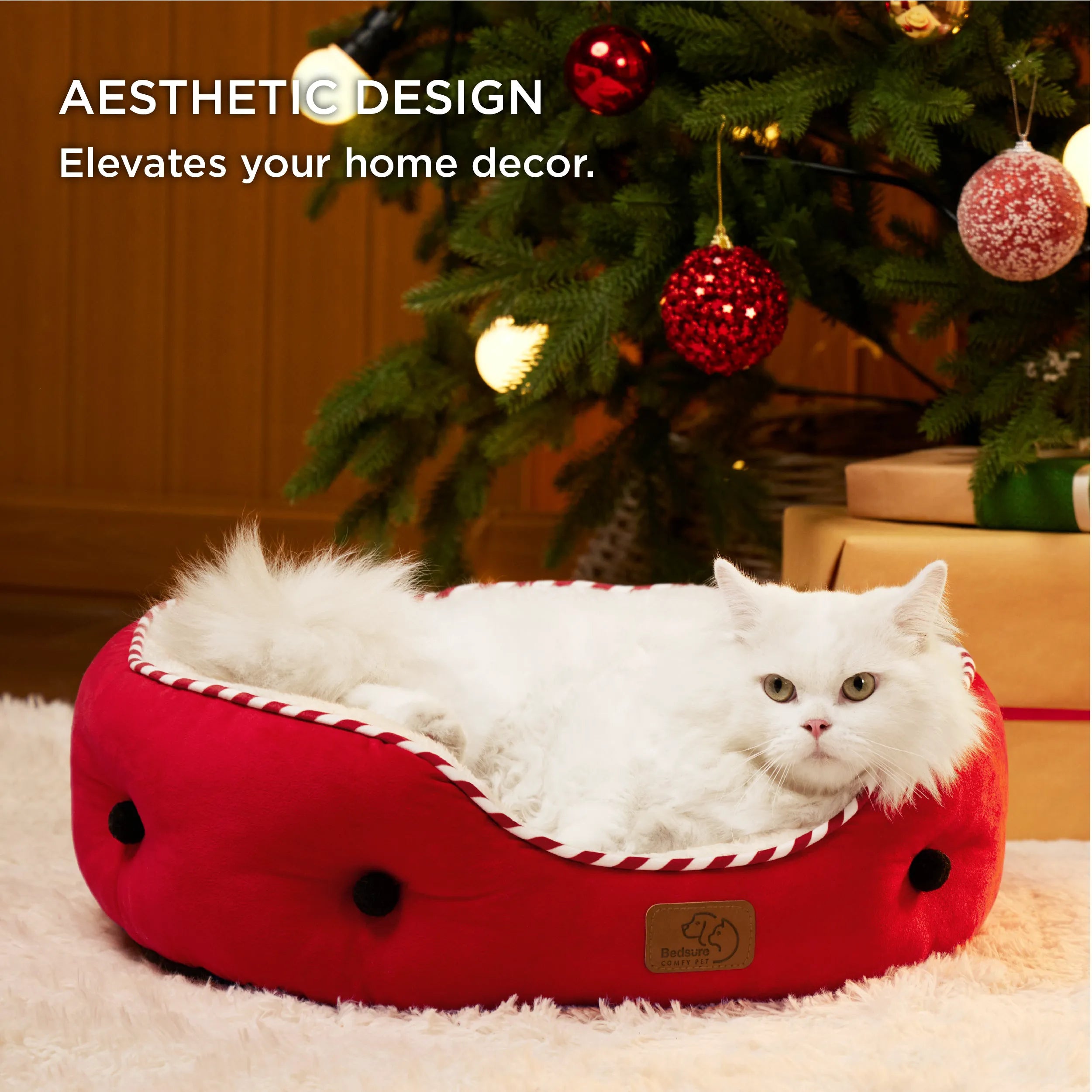 Round Solid Pet Bed
