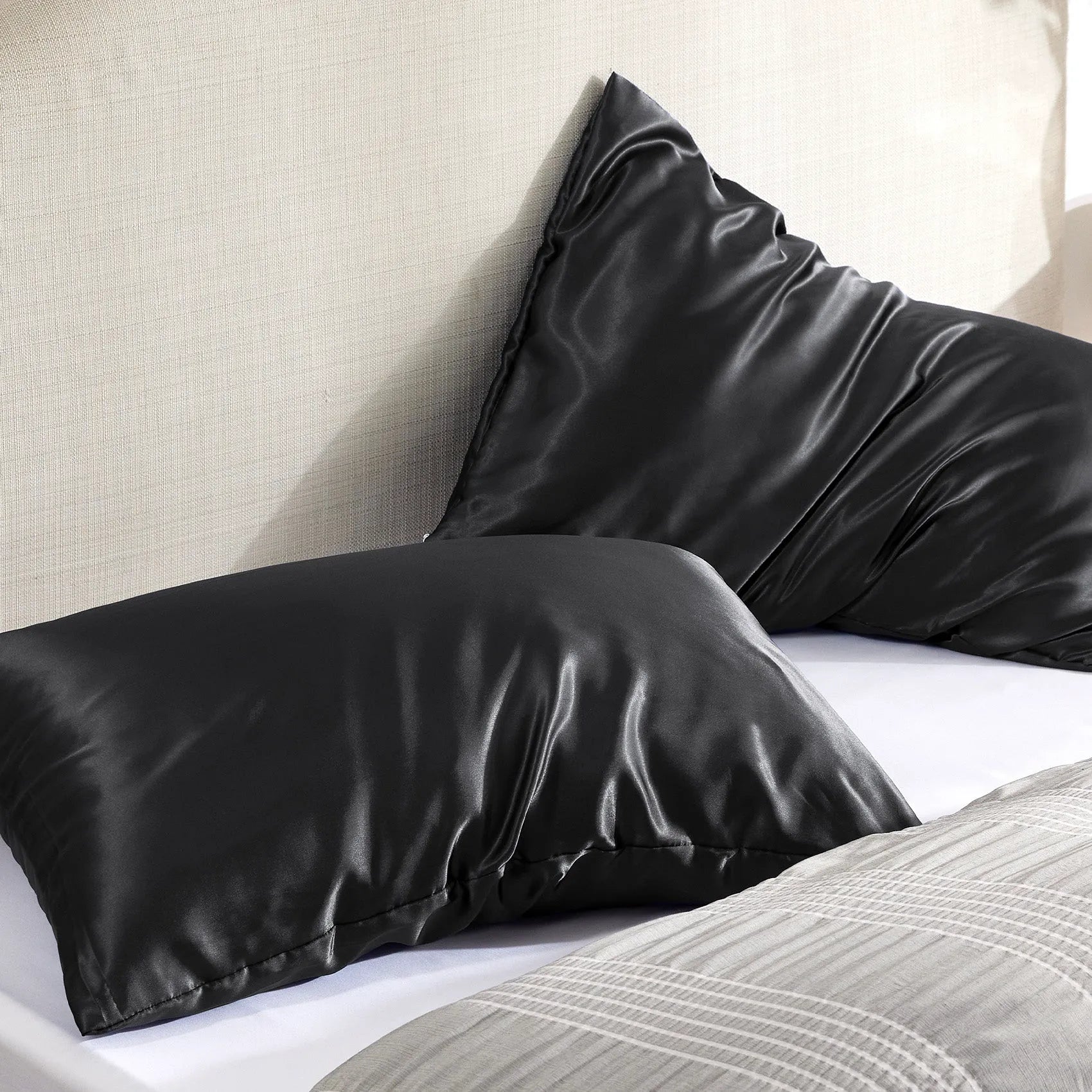 Luxurious Solid Satin Pillowcase