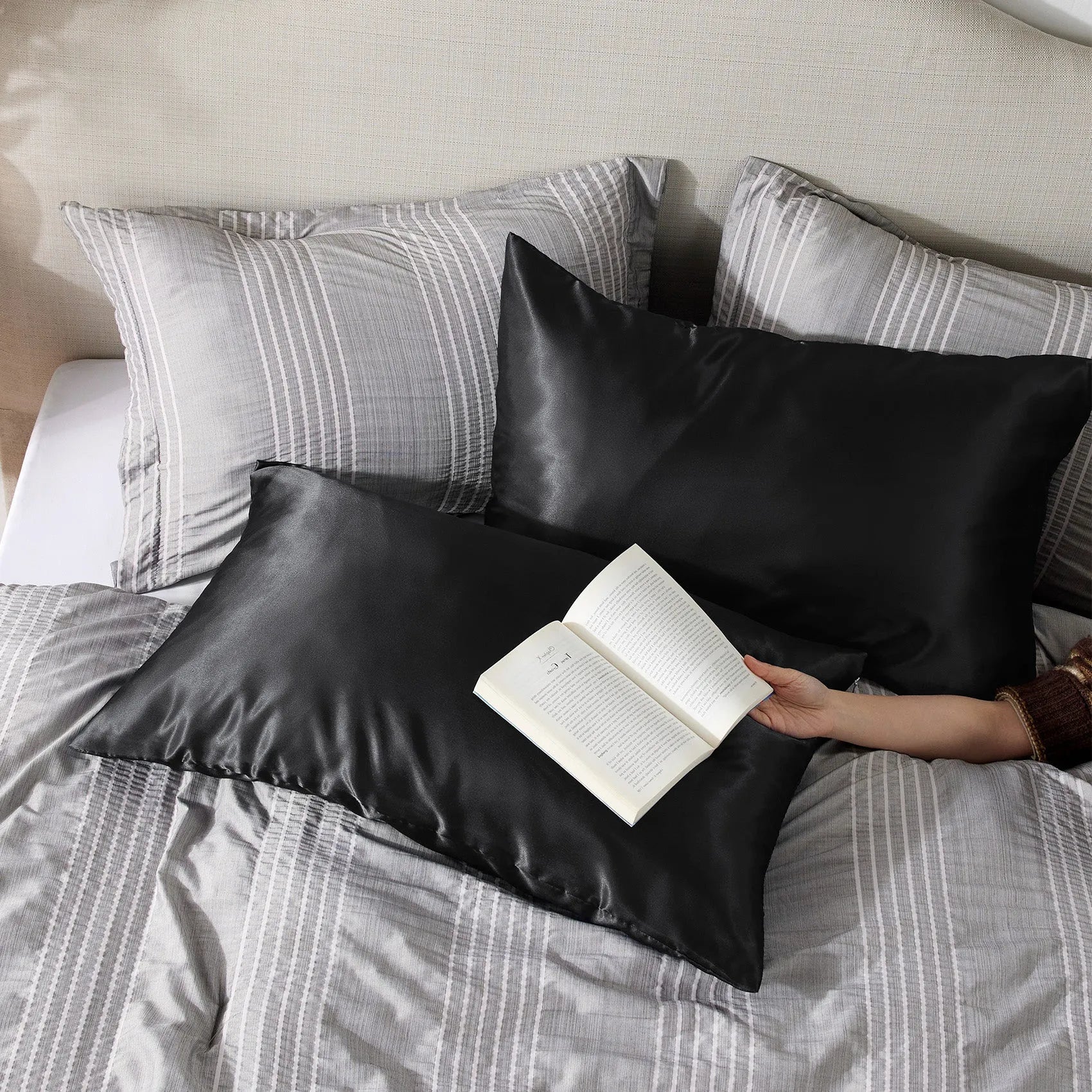 Luxurious Solid Satin Pillowcase
