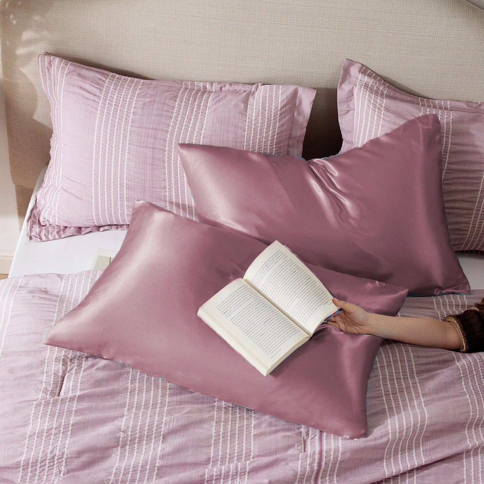 Luxurious Solid Satin Pillowcase
