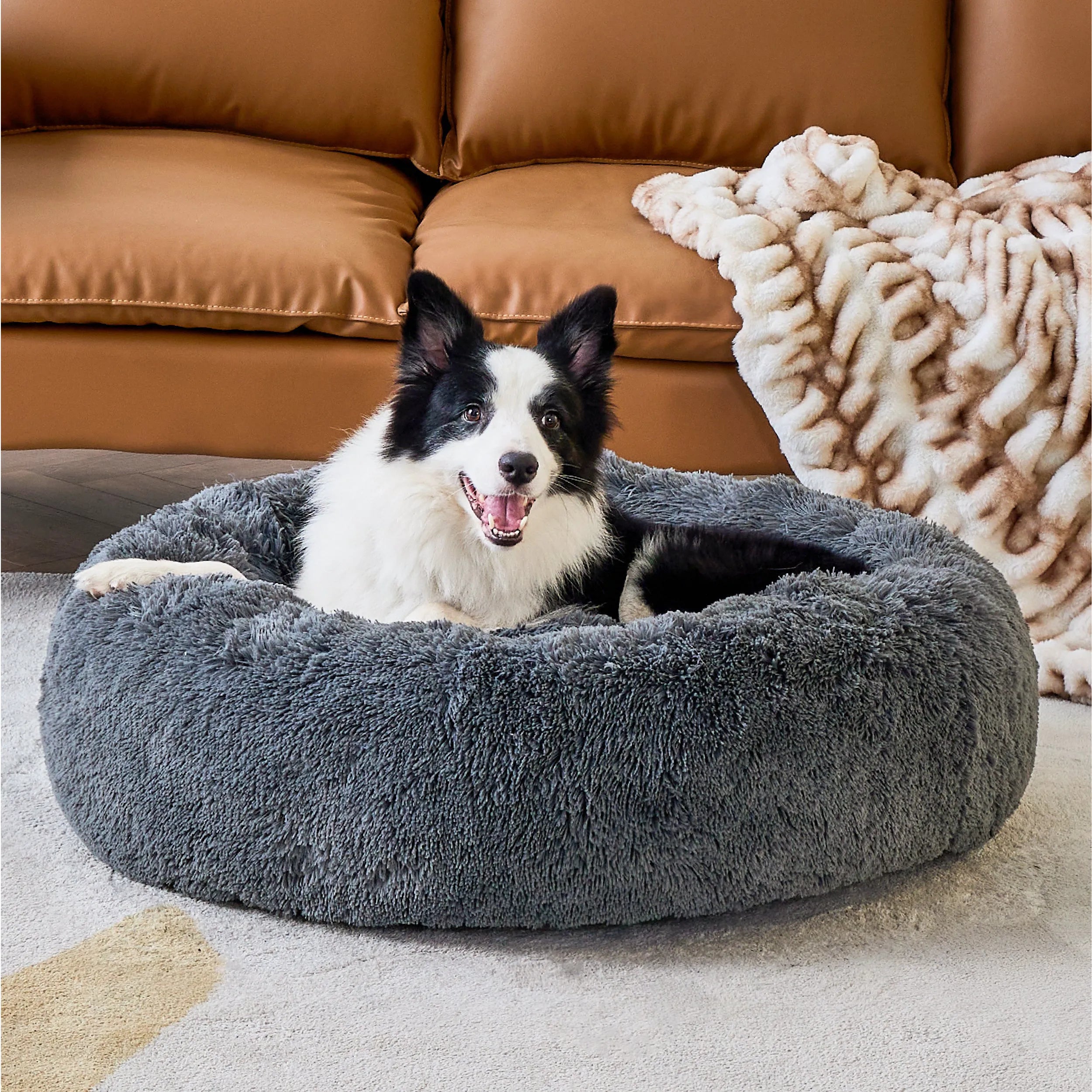 Calming Donut Bed for Pets