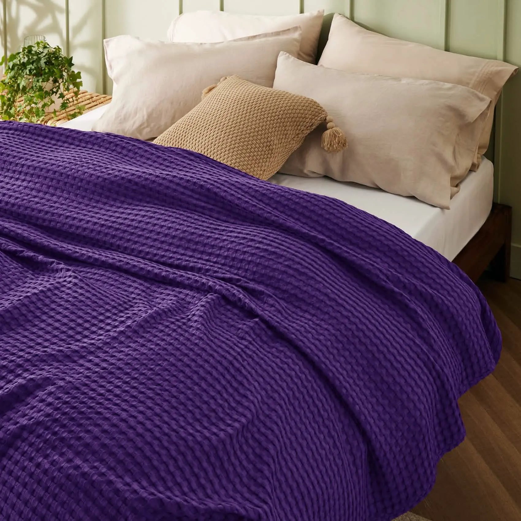 Bamboo Rayon Waffle Blanket