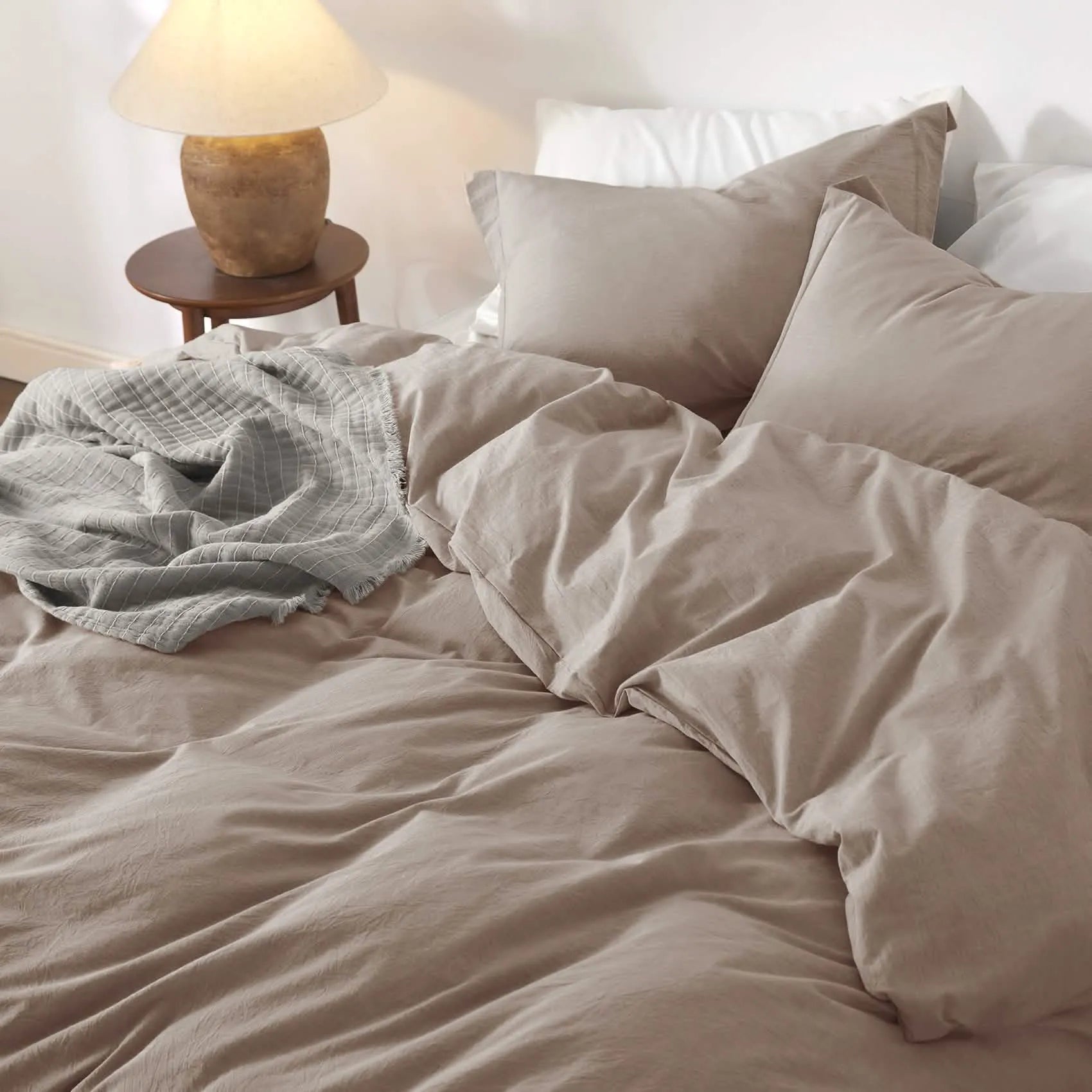 PureWoven™ Washed Cotton Duvet Cover Set