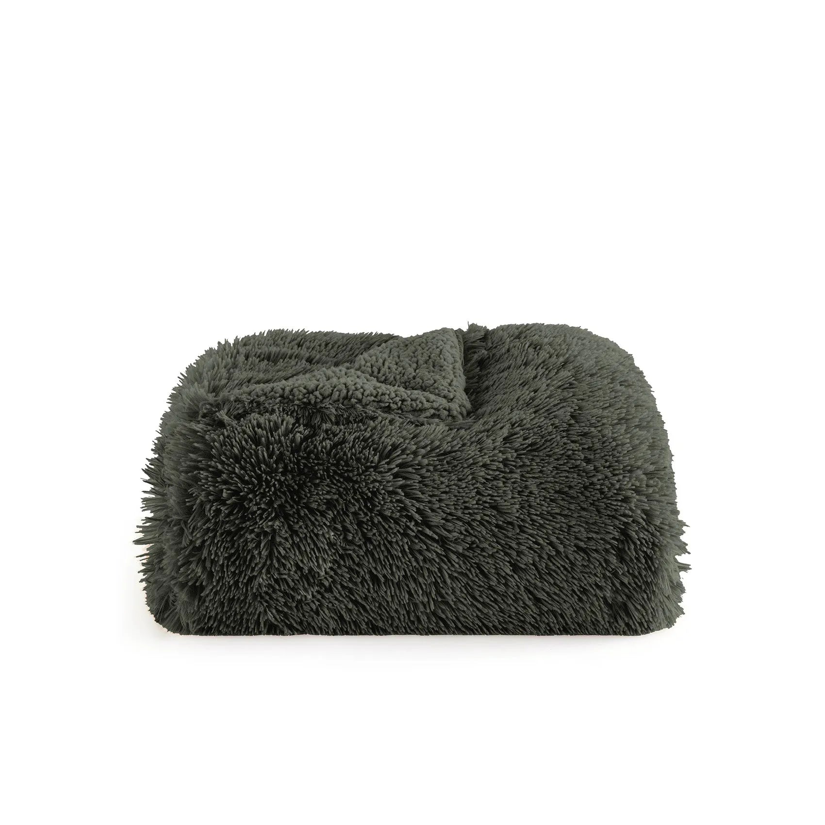 Fuzzy Faux Fur Throw Blanket
