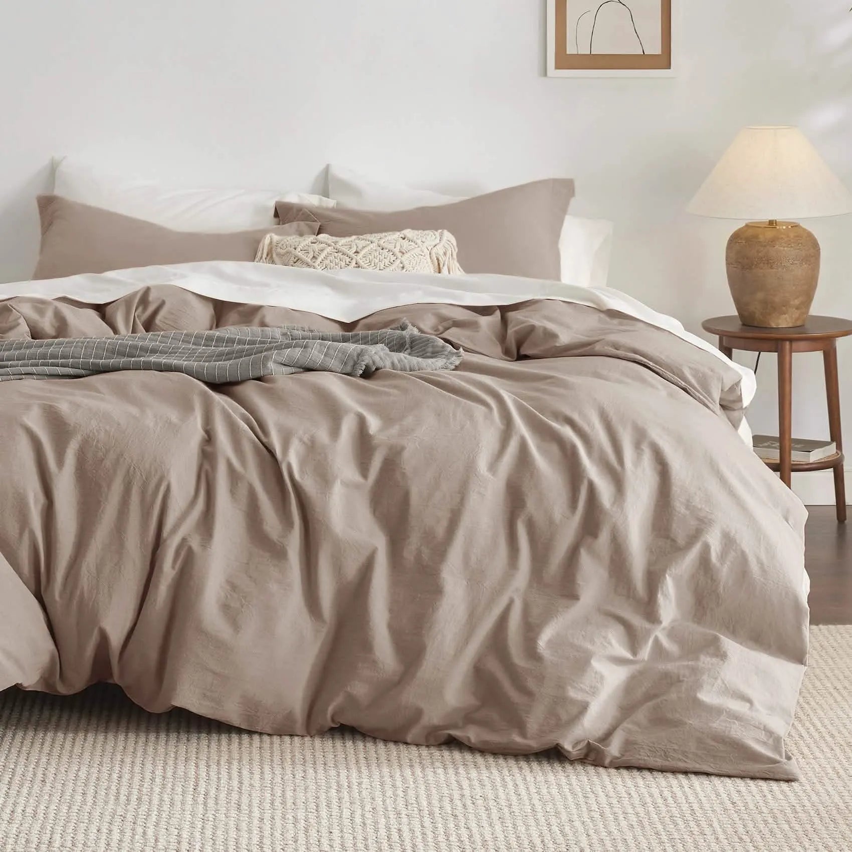 PureWoven™ Washed Cotton Duvet Cover Set