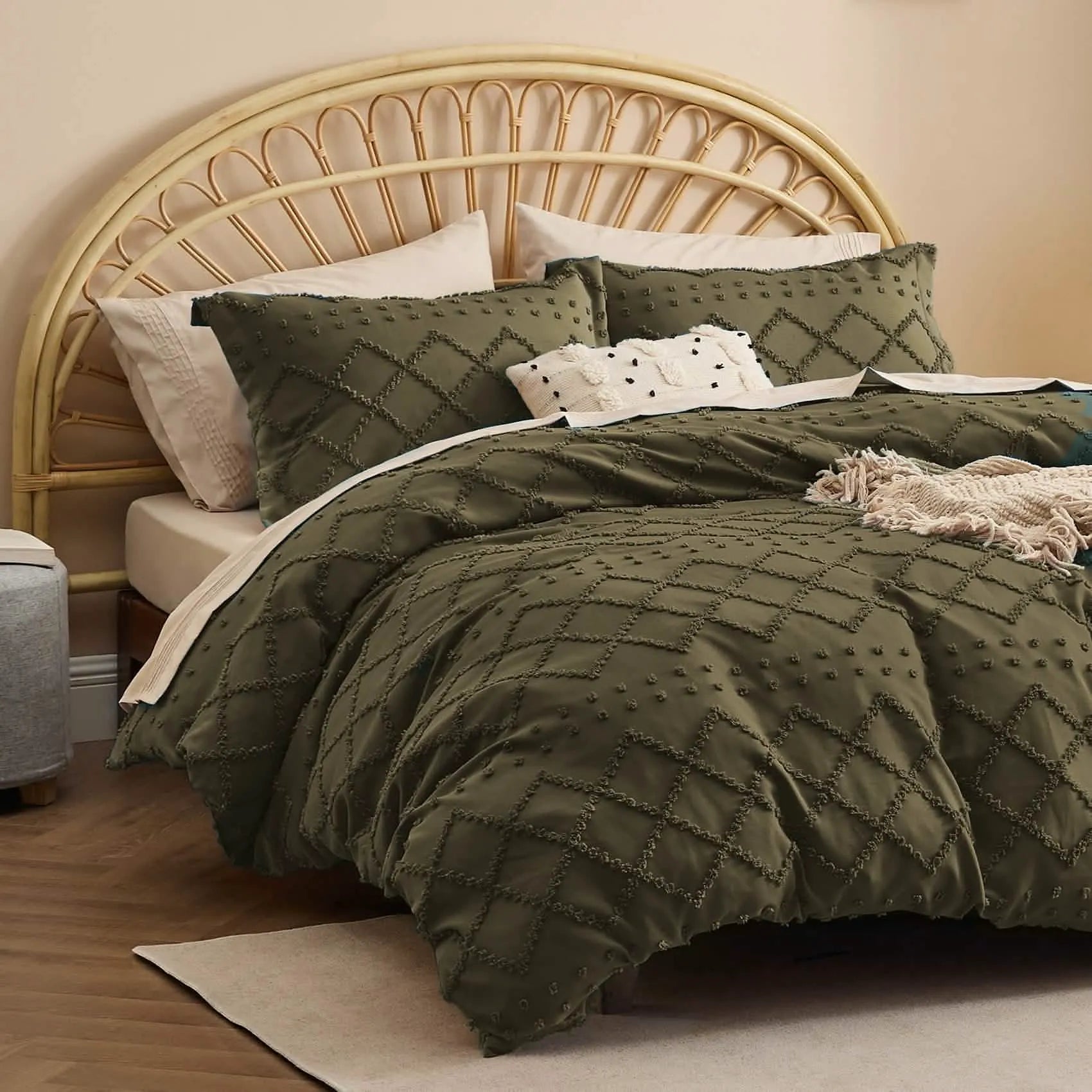 Boho Embroidery Duvet Cover Set