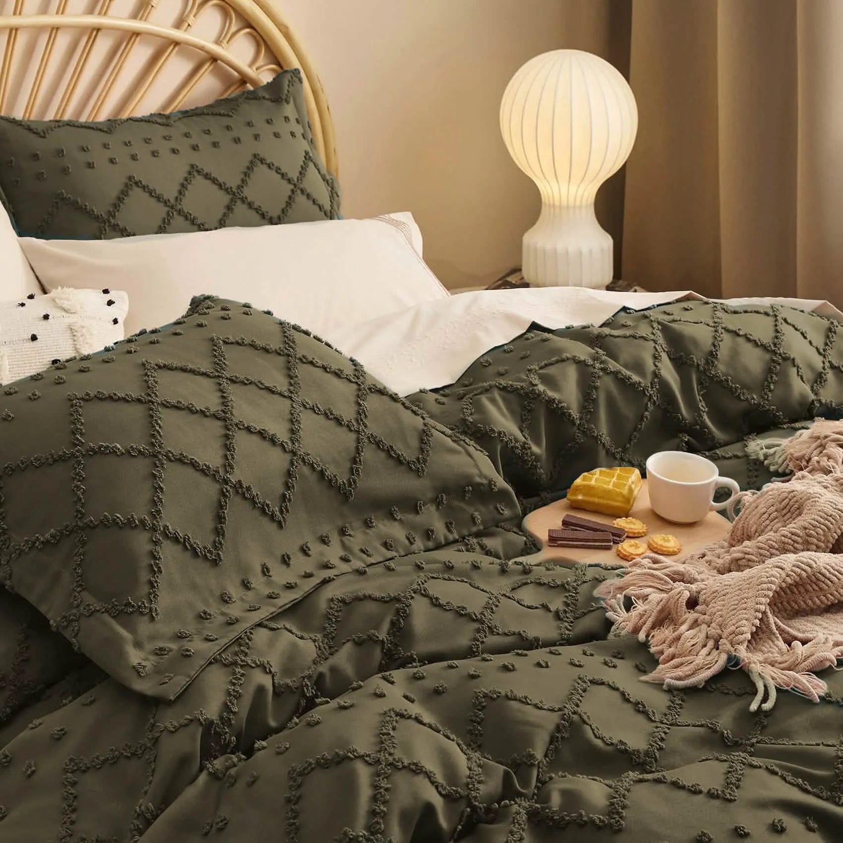 Boho Embroidery Duvet Cover Set