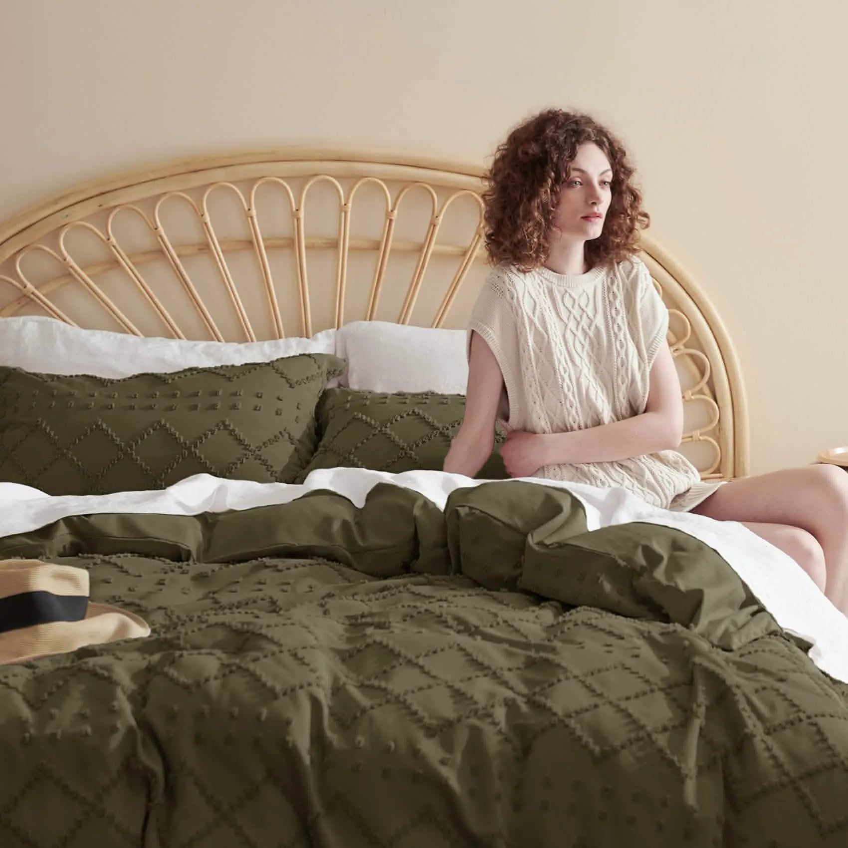 Boho Embroidery Duvet Cover Set