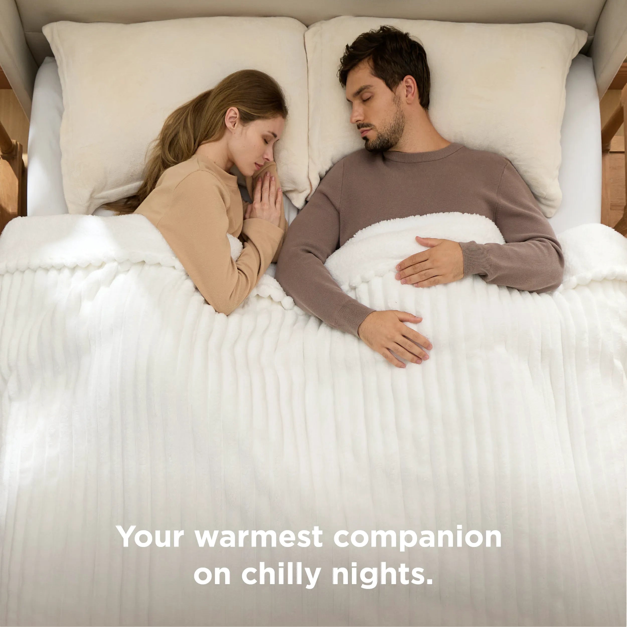Ribbed Heated Blanket