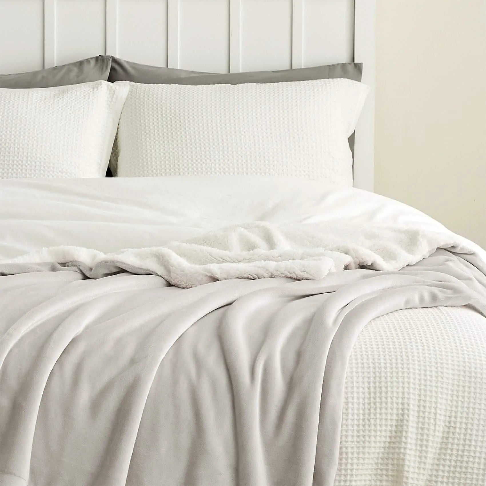 Cozy Sherpa Fleece Throw Blanket