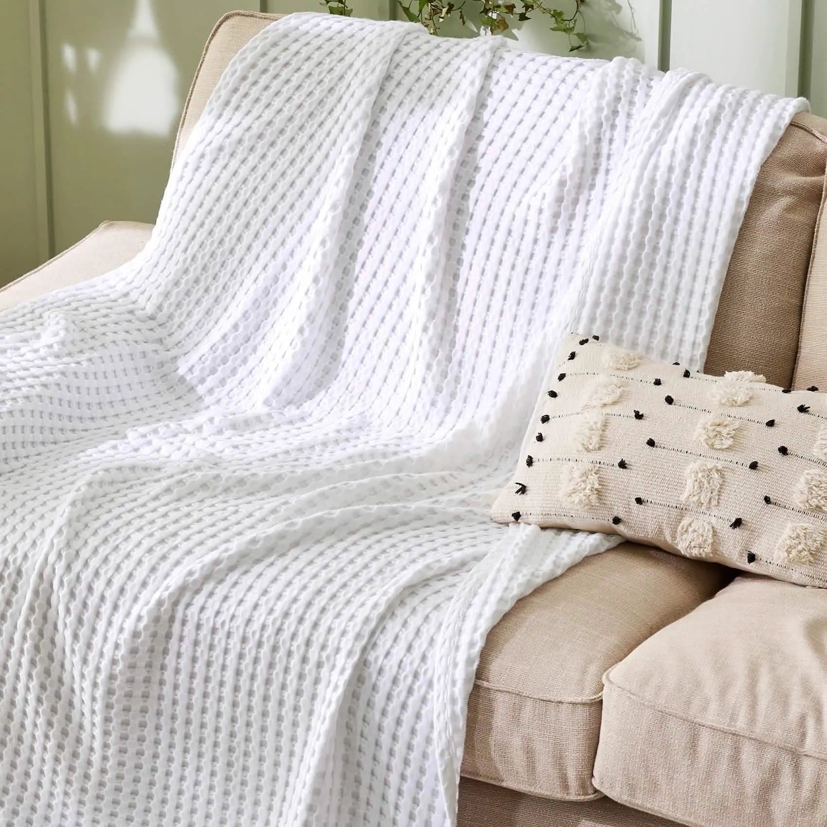 Bamboo Rayon Waffle Blanket