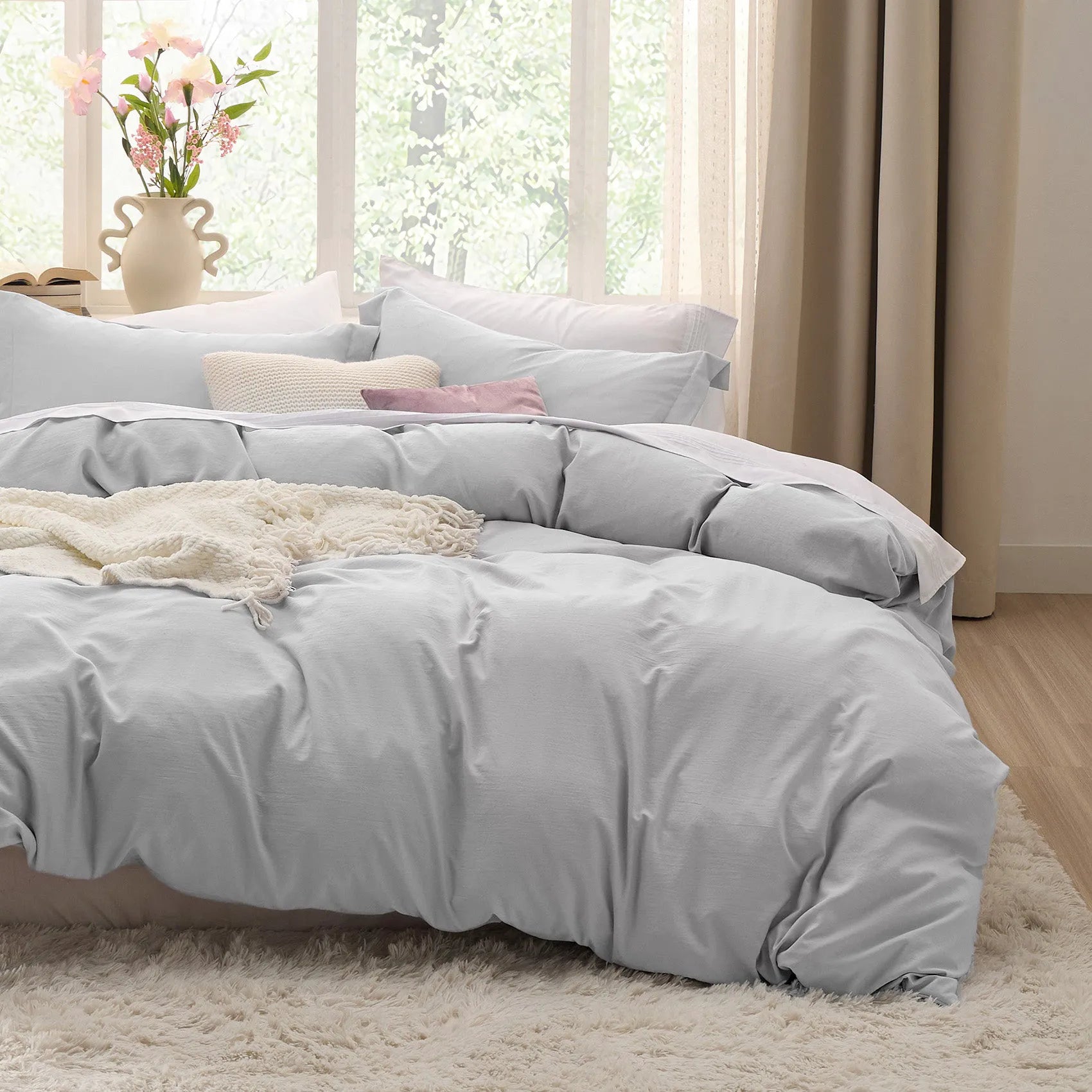 Ultra-Soft Hypoallergenic Microfiber Duvet Cover Set