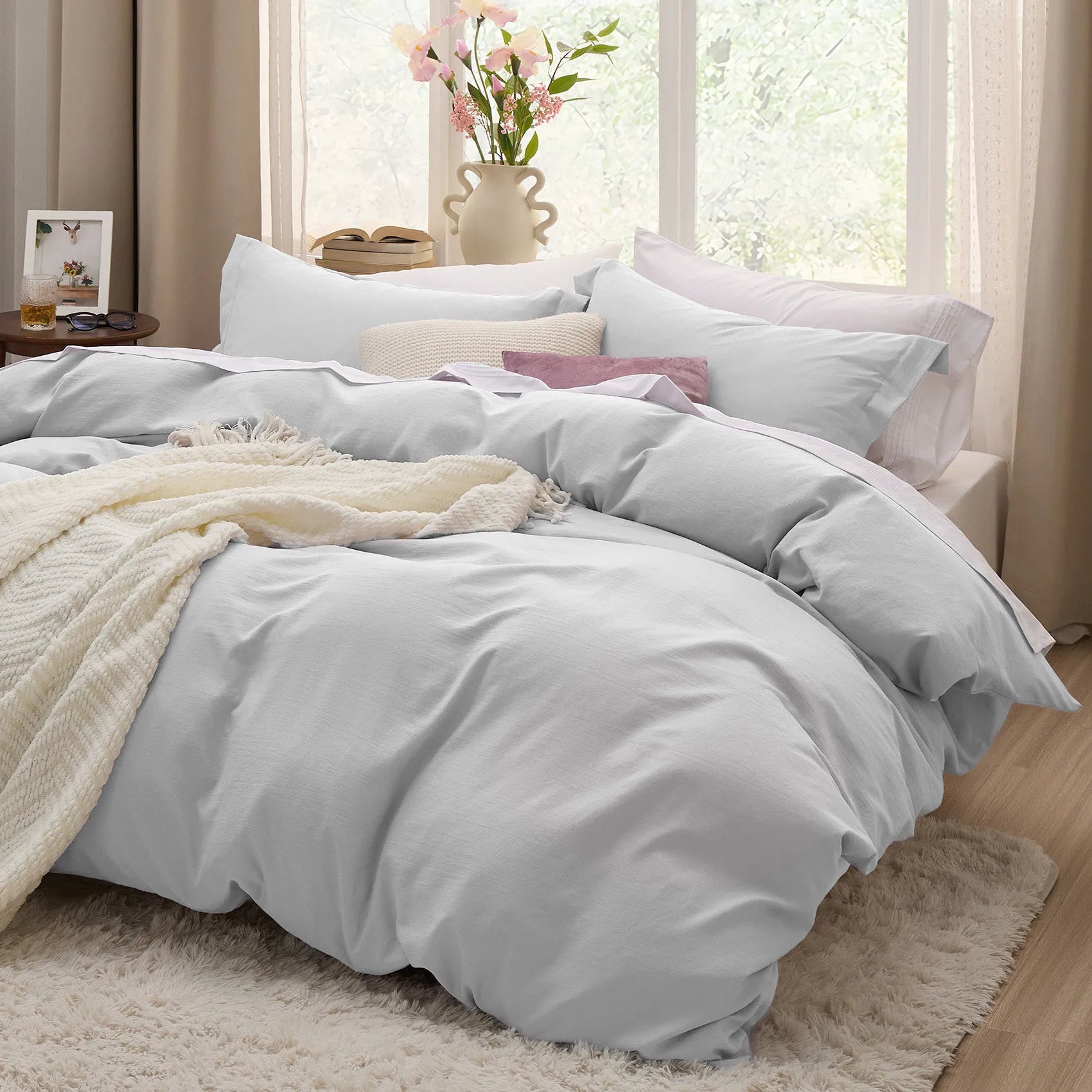 Ultra-Soft Hypoallergenic Microfiber Duvet Cover Set