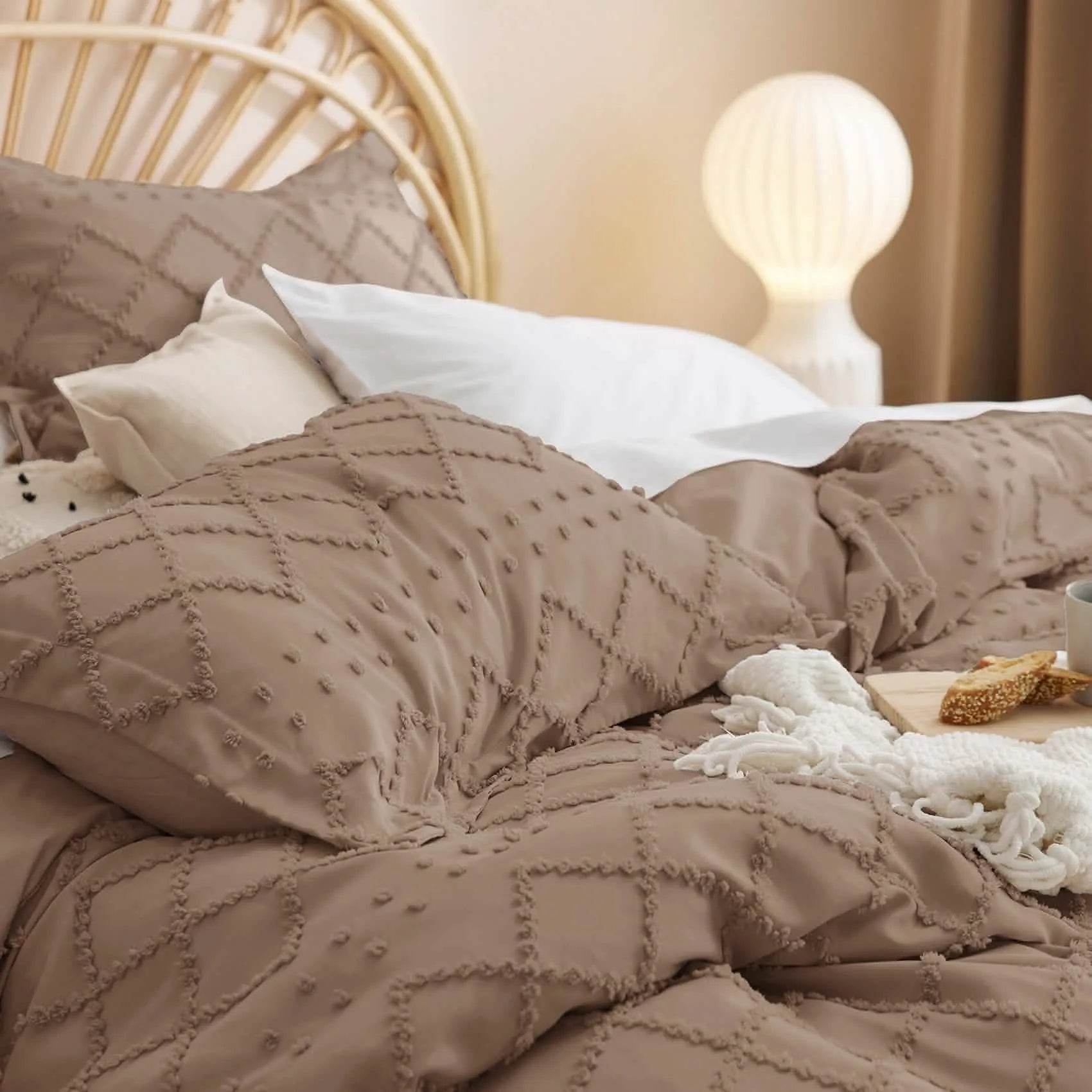 Boho Embroidery Duvet Cover Set