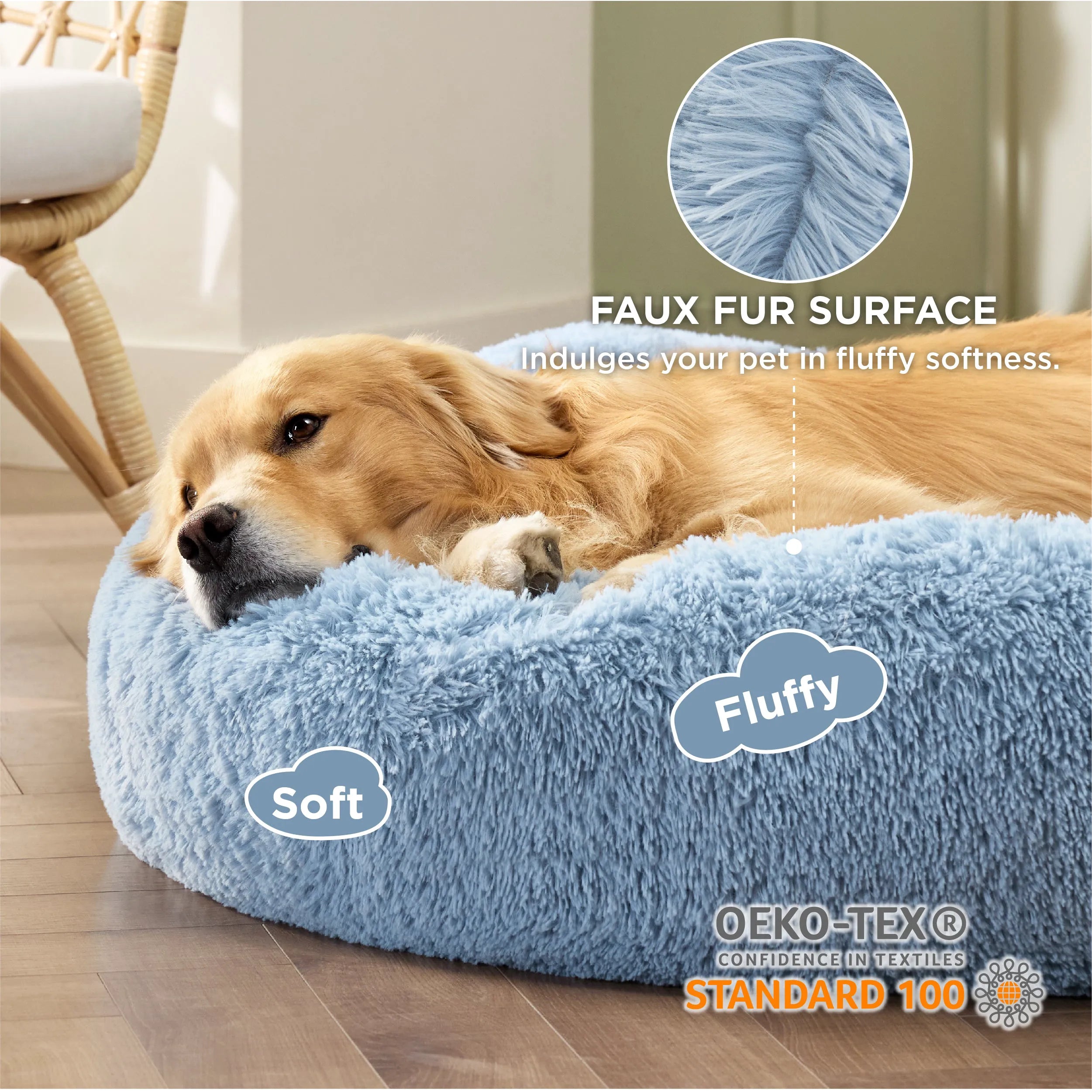 Calming Donut Bed for Pets